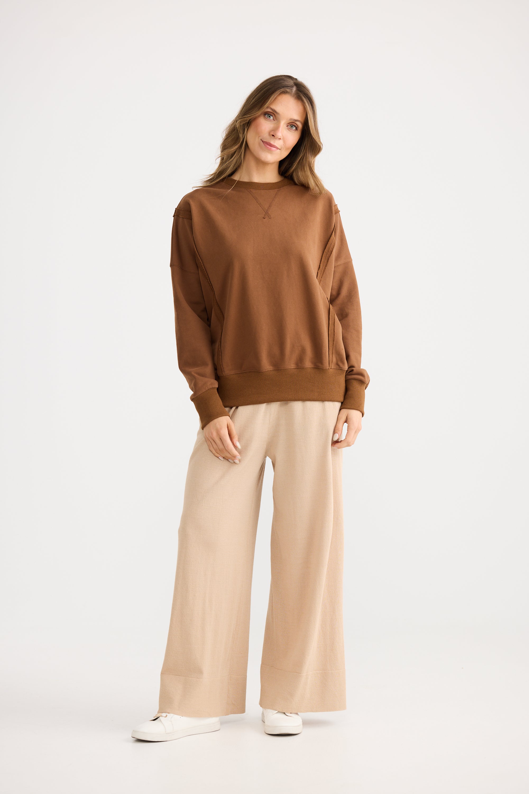 Energy Sweater - Chocolate-Knitwear & Jumpers-Home Love-The Bay Room