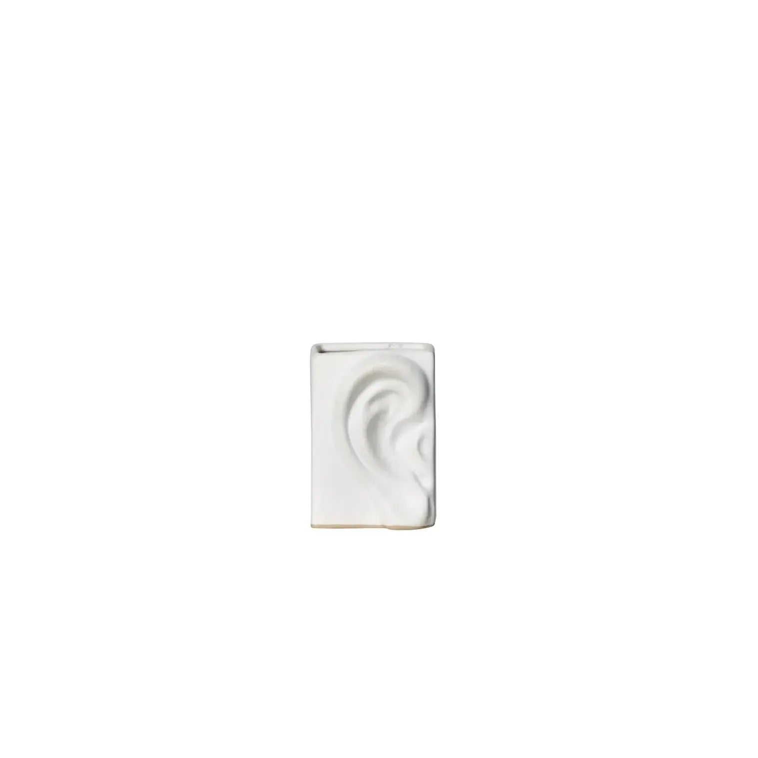 Enora Ear Trinket Vase 8.5x6.3x12.3cm Off White-Decor Items-Amalfi-The Bay Room