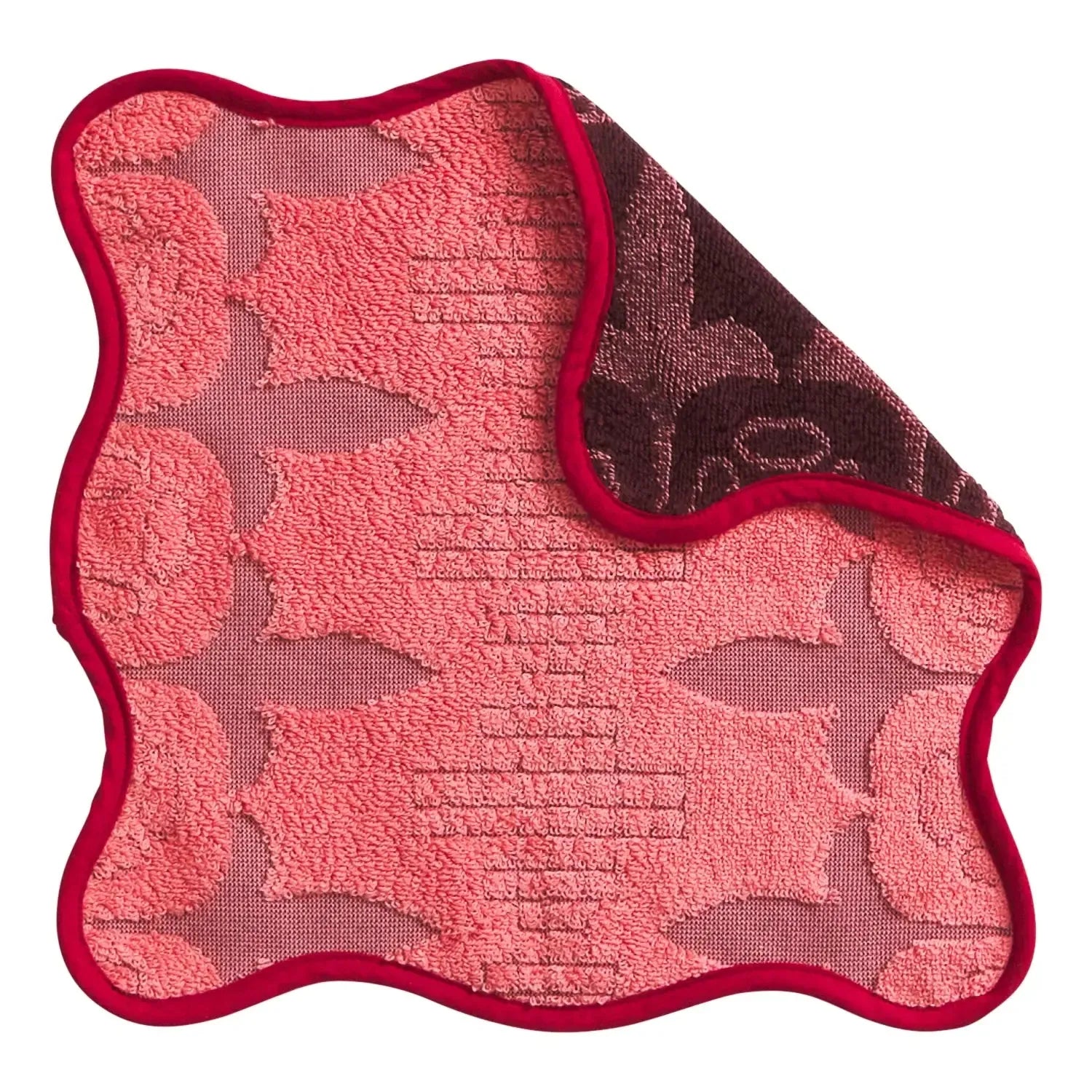 Esme Face Washer - Hibiscus-Soft Furnishings-Sage & Clare-The Bay Room