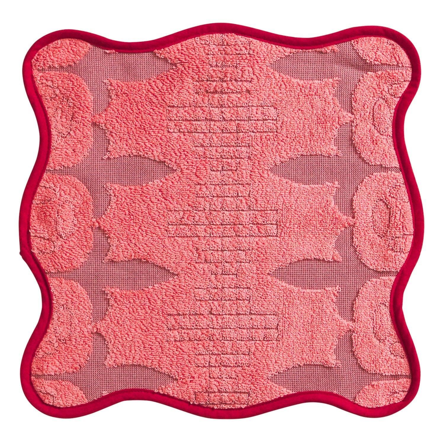 Esme Face Washer - Hibiscus-Soft Furnishings-Sage & Clare-The Bay Room