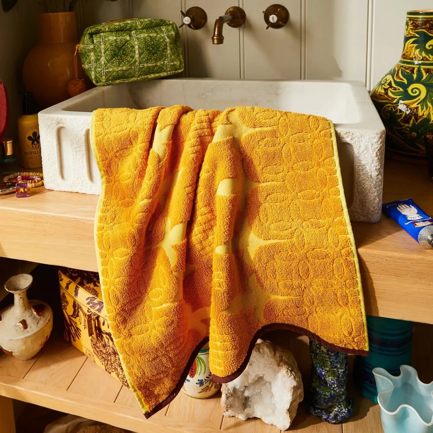 Esme Hand Towel - Dune-Soft Furnishings-Sage & Clare-The Bay Room