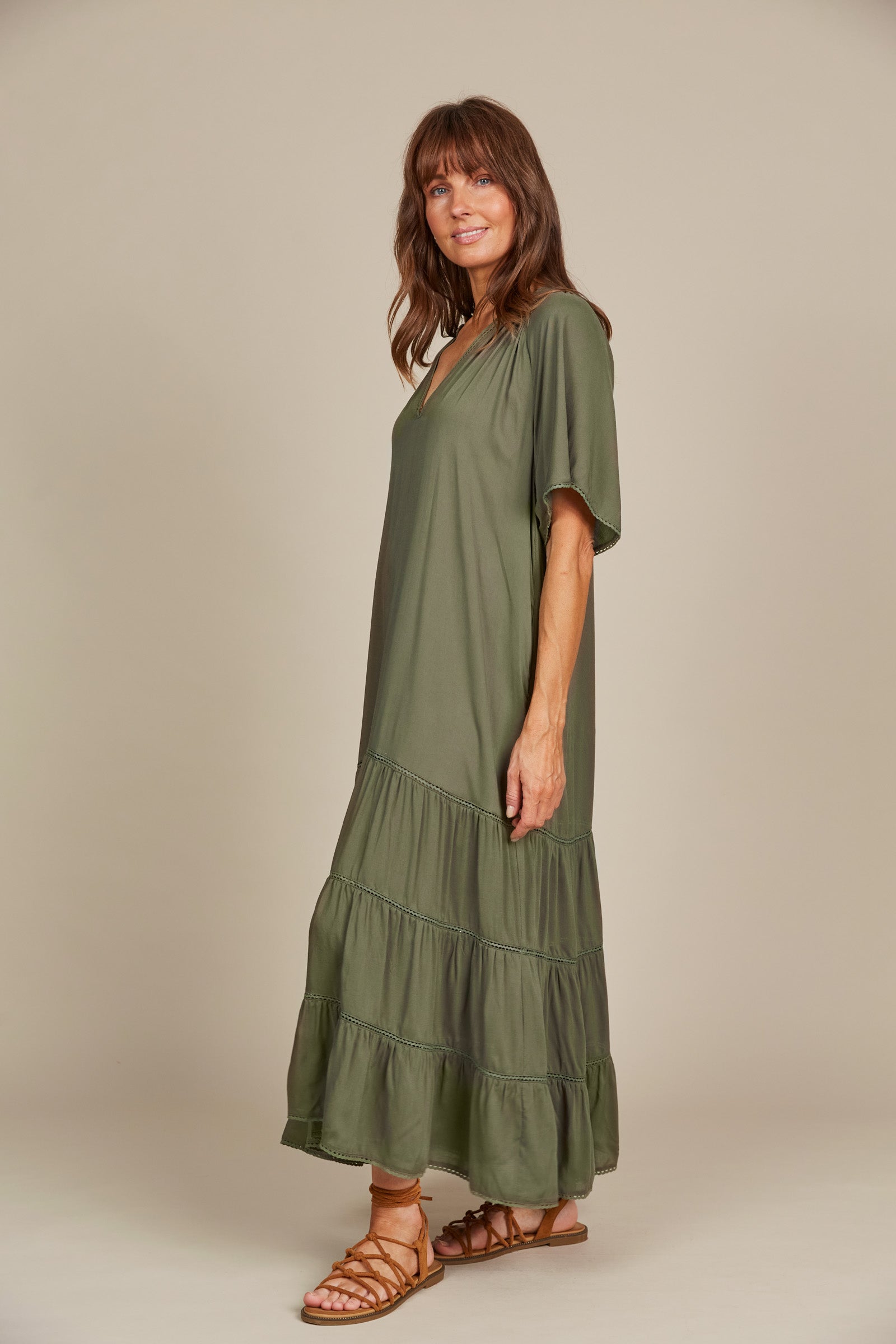 Esme Maxi - Olive-Dresses-Isle Of Mine-The Bay Room