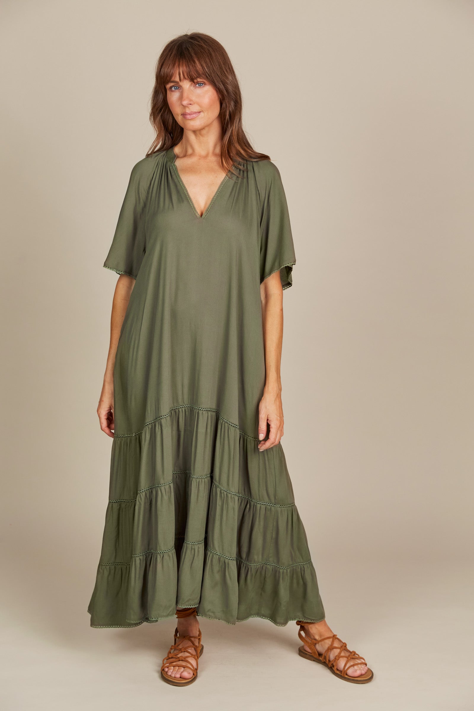 Esme Maxi - Olive-Dresses-Isle Of Mine-The Bay Room