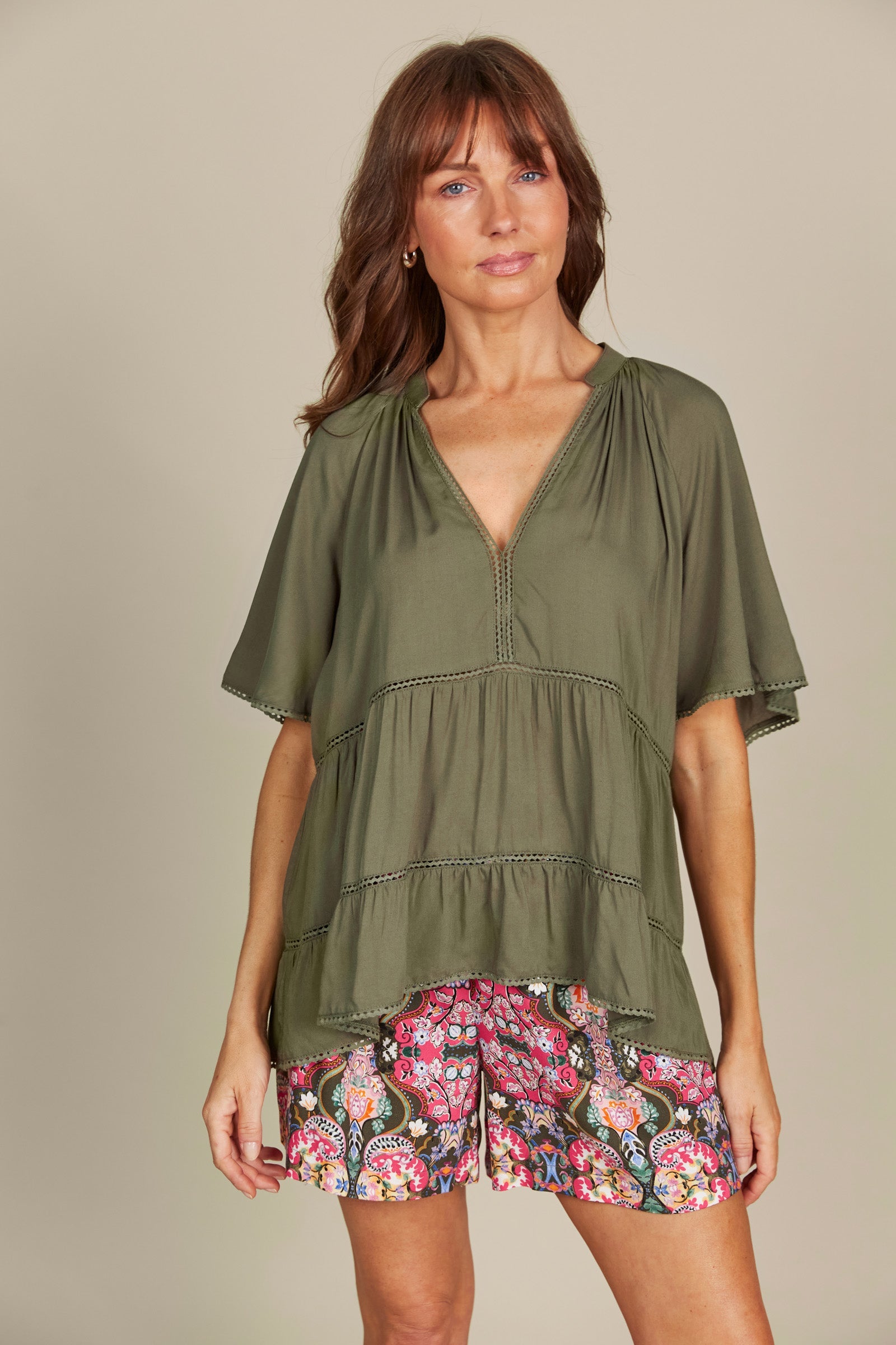 Esme Top - Olive-Tops-Isle Of Mine-The Bay Room