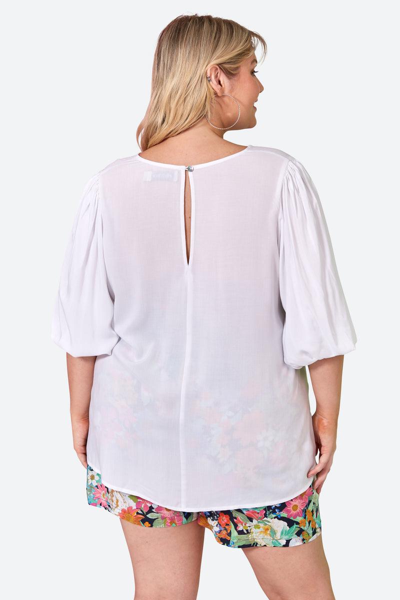 Esprit Top - Blanc-Tops-Eb & Ive-The Bay Room