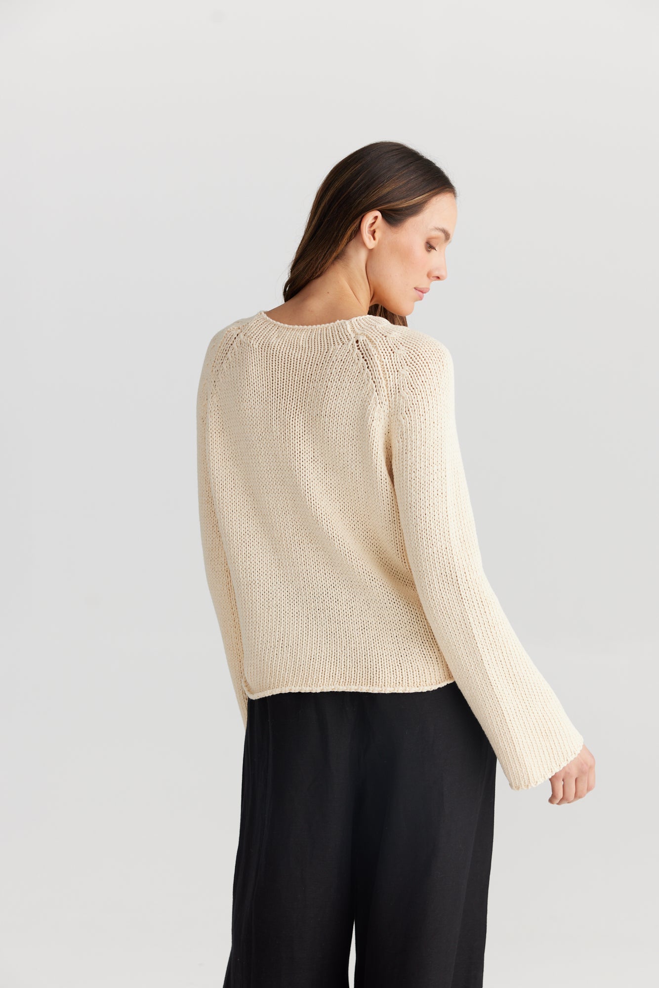 Esse Knit - Natural-Knitwear & Jumpers-The Shanty Corporation-The Bay Room