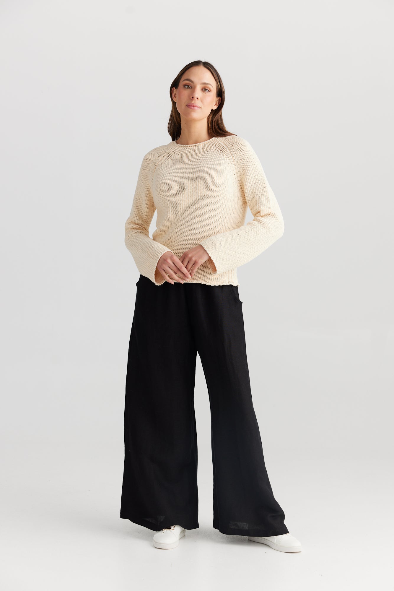 Esse Knit - Natural-Knitwear & Jumpers-The Shanty Corporation-The Bay Room