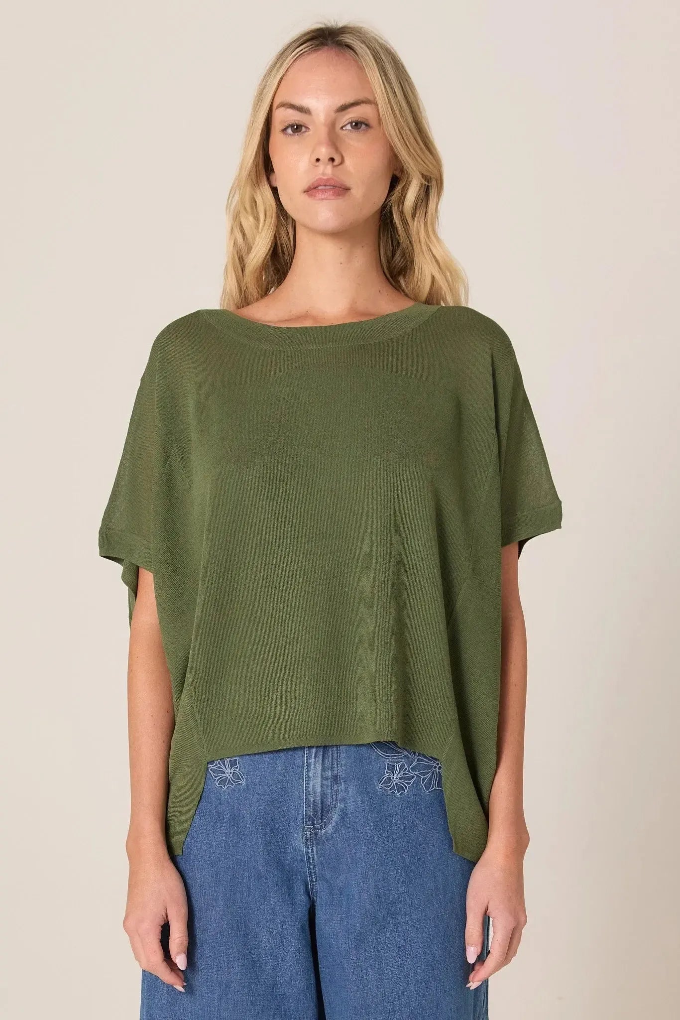 Esther Knit Top - Olive-Tops-Fate + Becker-The Bay Room