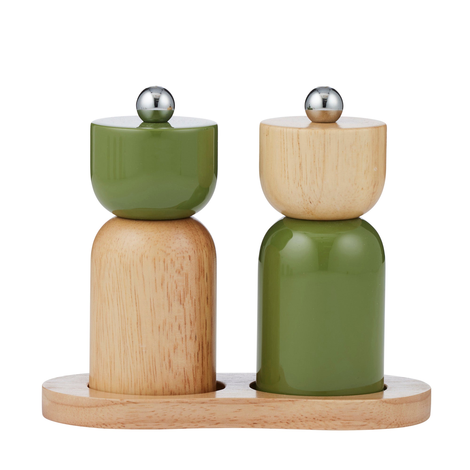 Eta 3pc Wood S&P Set 15x7.5x12cm Olive-Dining & Entertaining-Coast To Coast Home-The Bay Room