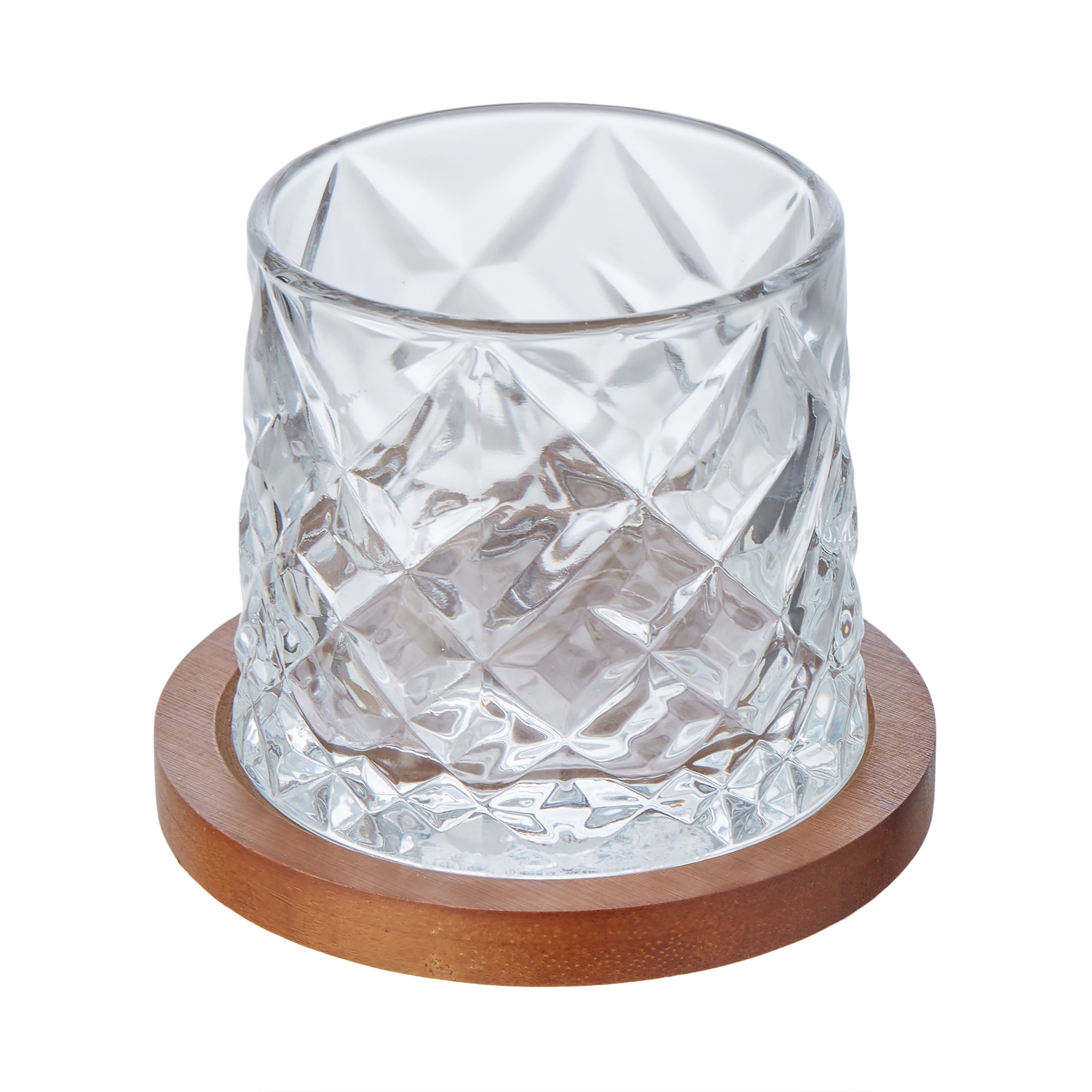 Etched Whisky Glasses with Coasters Set/2-Dining & Entertaining-Davis & Waddell-The Bay Room