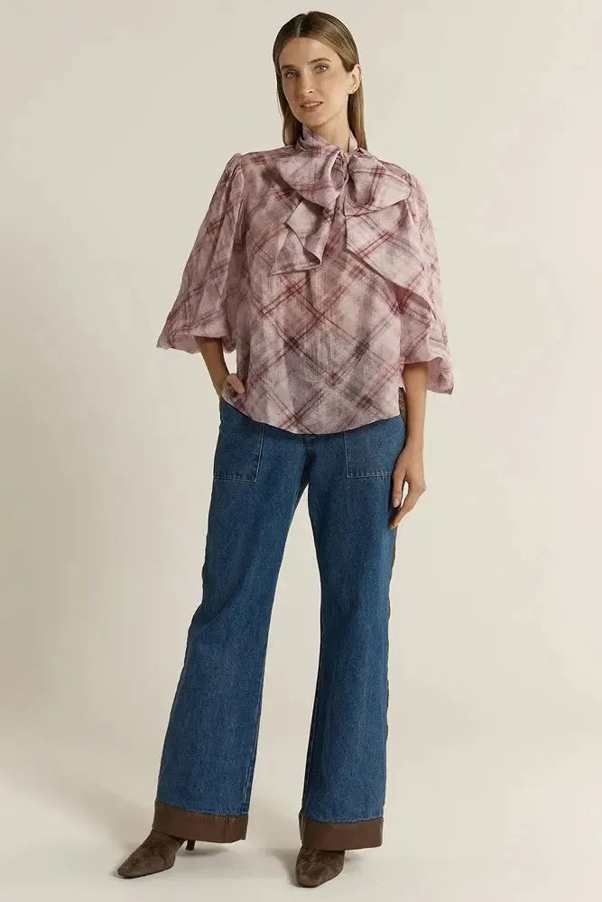 Eve Pussybow Blouse - Orchid-Fate + Becker-The Bay Room