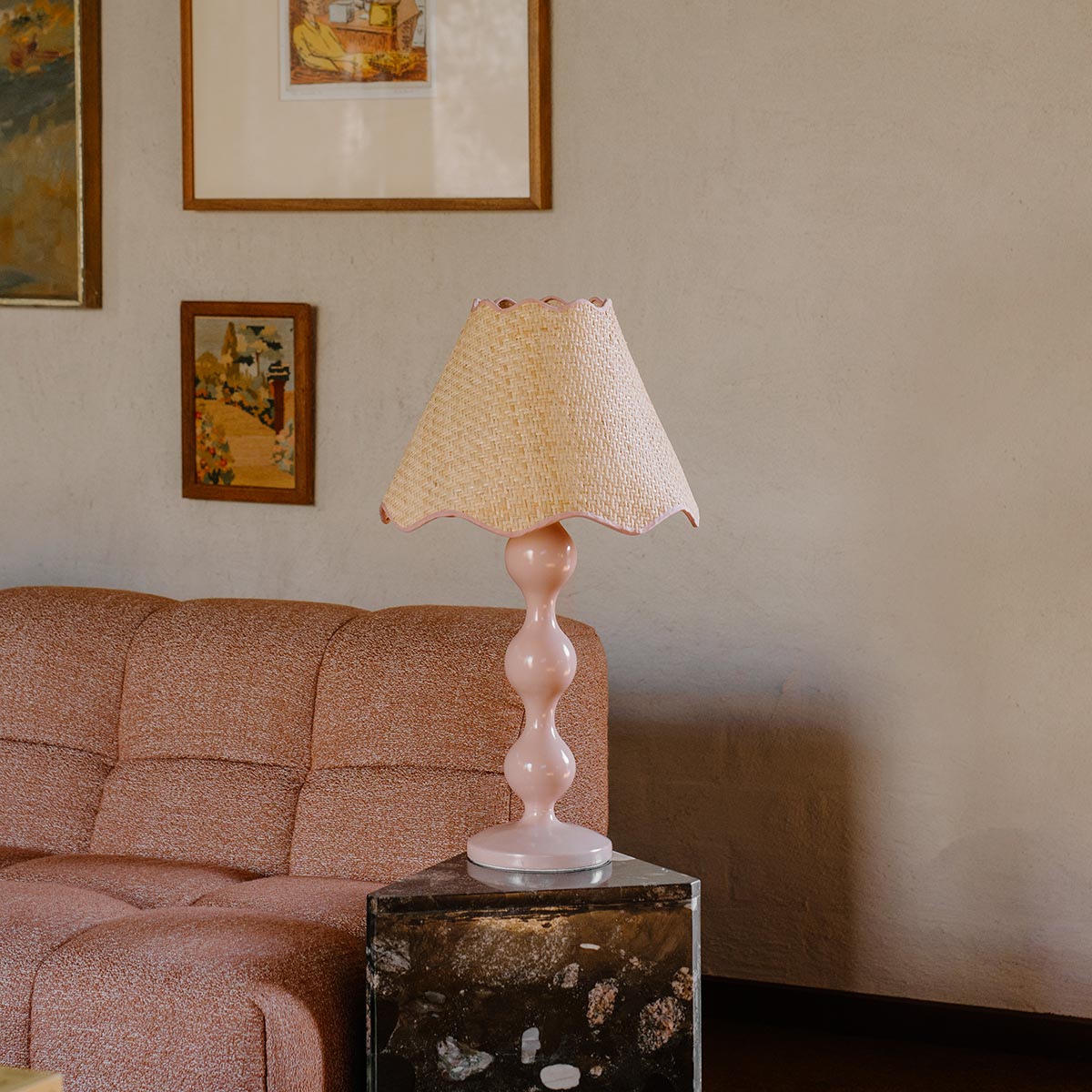 Evie Table Lamp - Blush-Lighting-Paola & Joy-The Bay Room