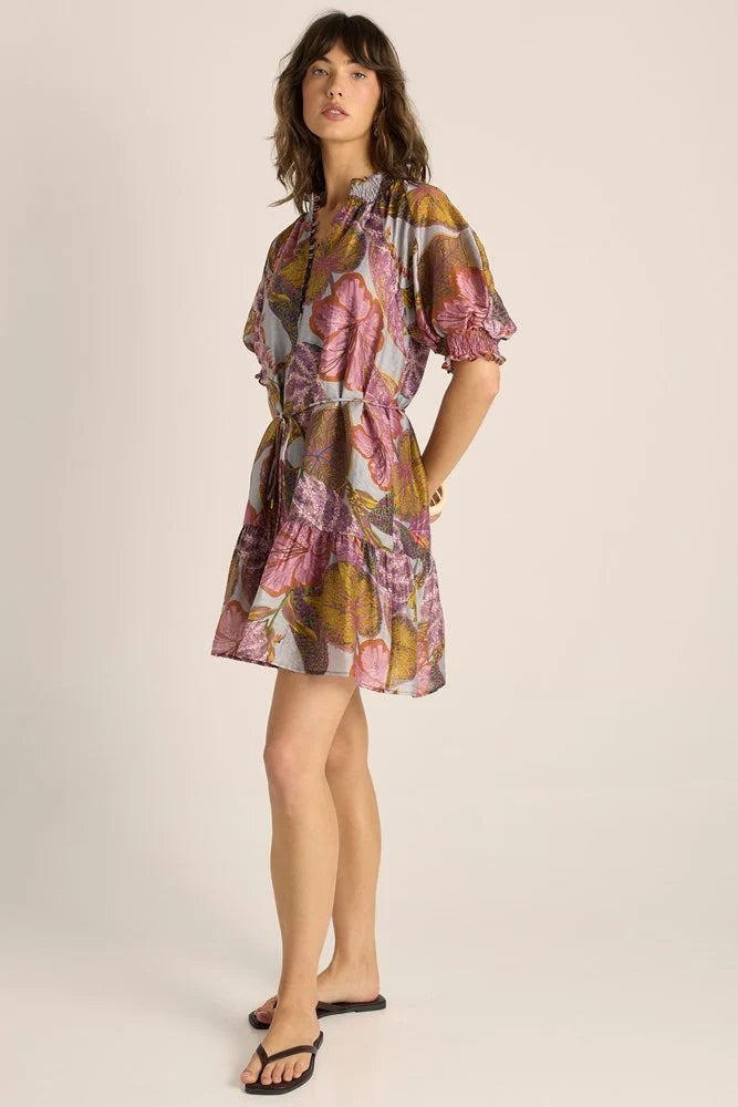 Daria Dress - Leaf Print