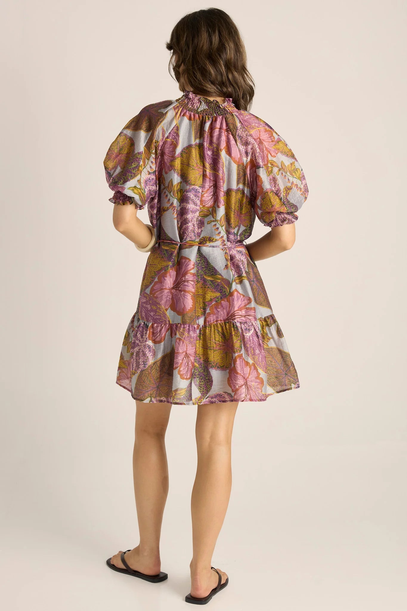 Daria Dress - Leaf Print