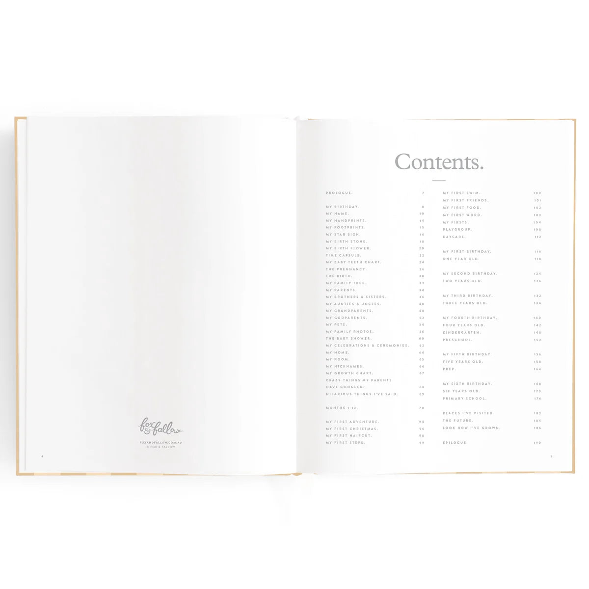 Baby Book Coffee Stripe - 3rd Edition