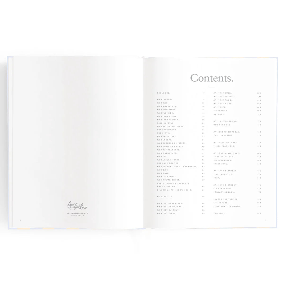 Baby Book Cloud Stripe - 3rd Edition
