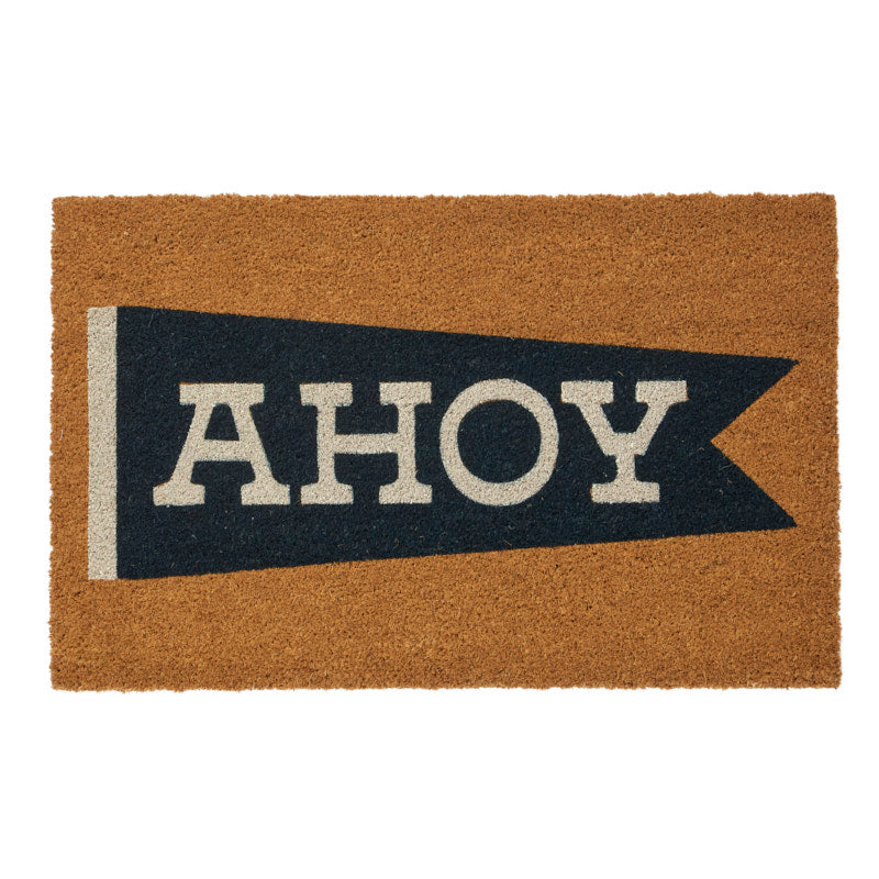Ahoy PVC Backed Coir Mat 50x80cm Navy