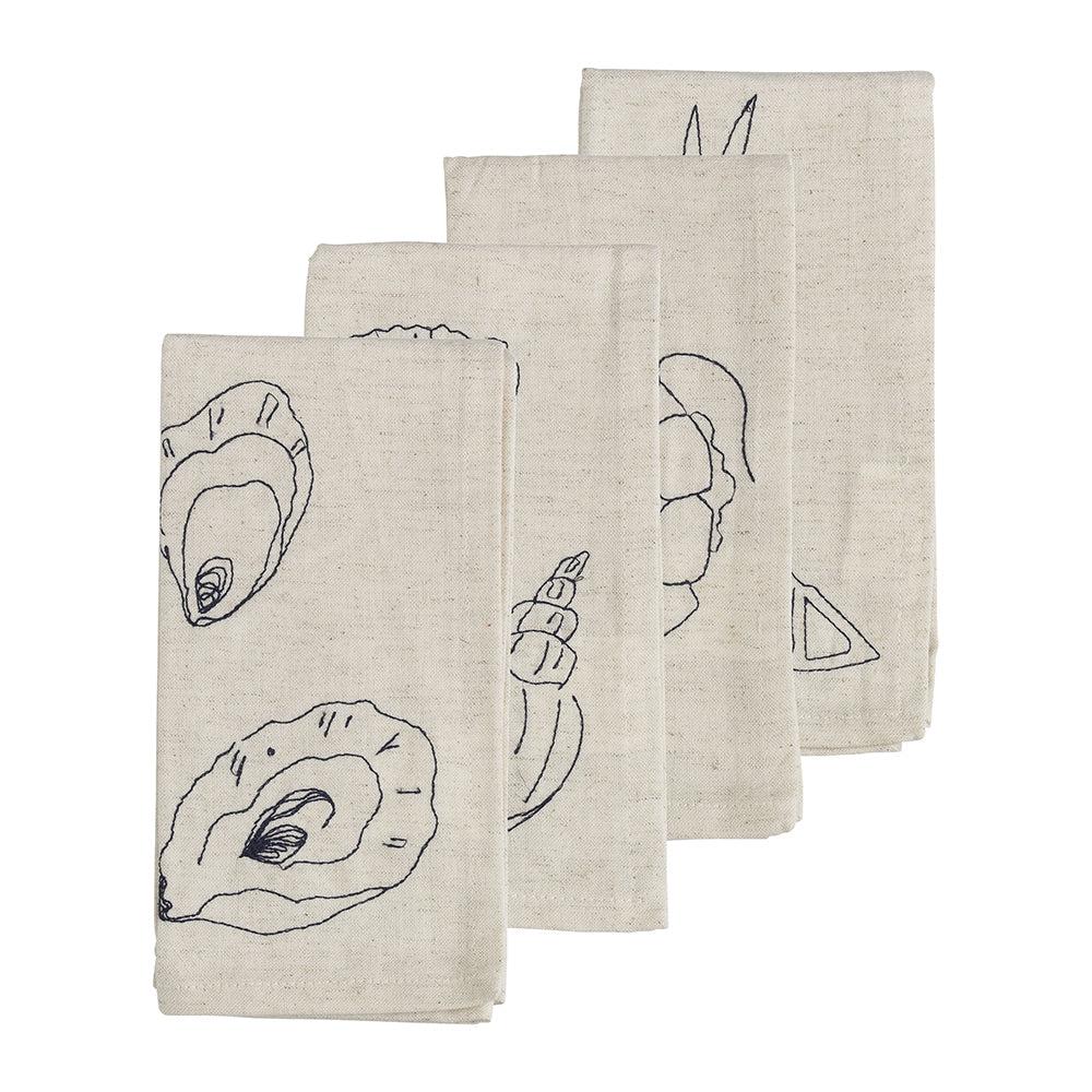 Feast Set/4 Napkins 45x45 Flax-Dining & Entertaining-Ecology-The Bay Room