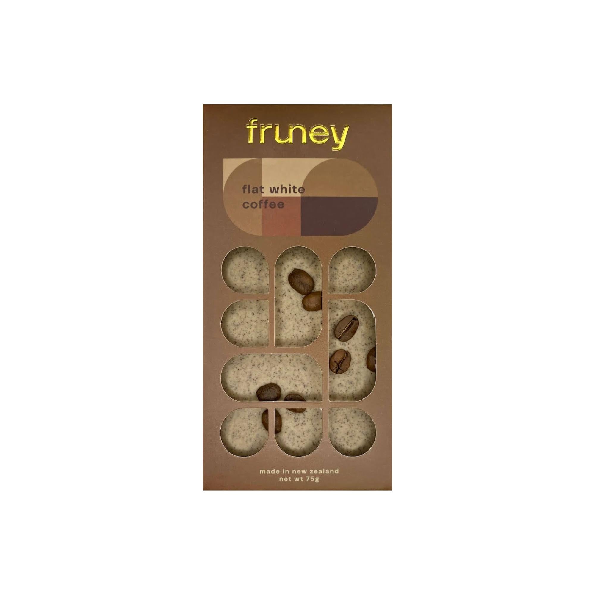 Flat White Coffee Chocolate Bar 75g-Gourmet Food & Drink-Fruney-The Bay Room