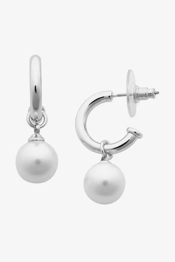 Fleur Silver Pearl Earring-Jewellery-Liberte-The Bay Room