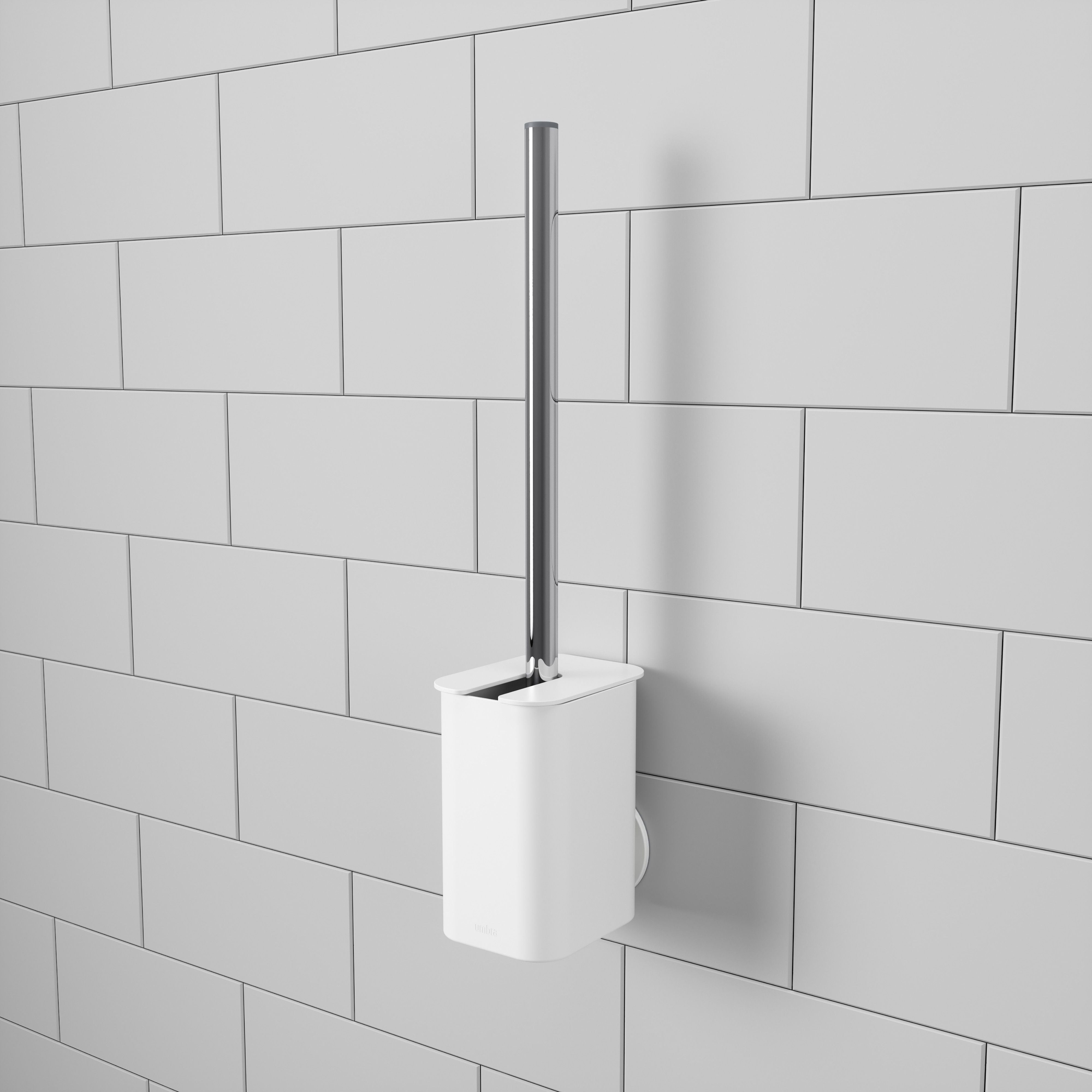 Flex Sure-Lock Toilet Brush - White-Decor Items-Umbra-The Bay Room