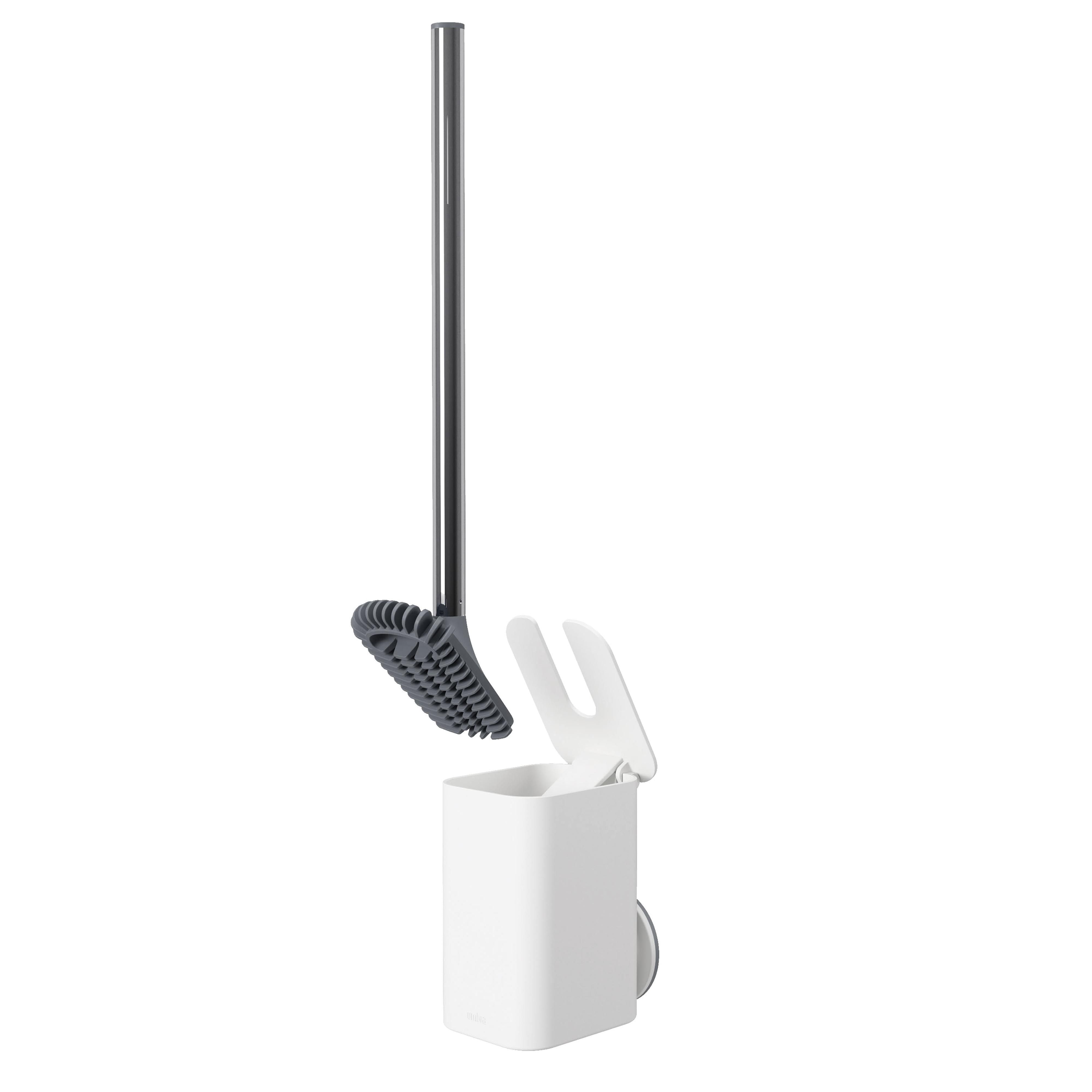 Flex Sure-Lock Toilet Brush - White-Decor Items-Umbra-The Bay Room