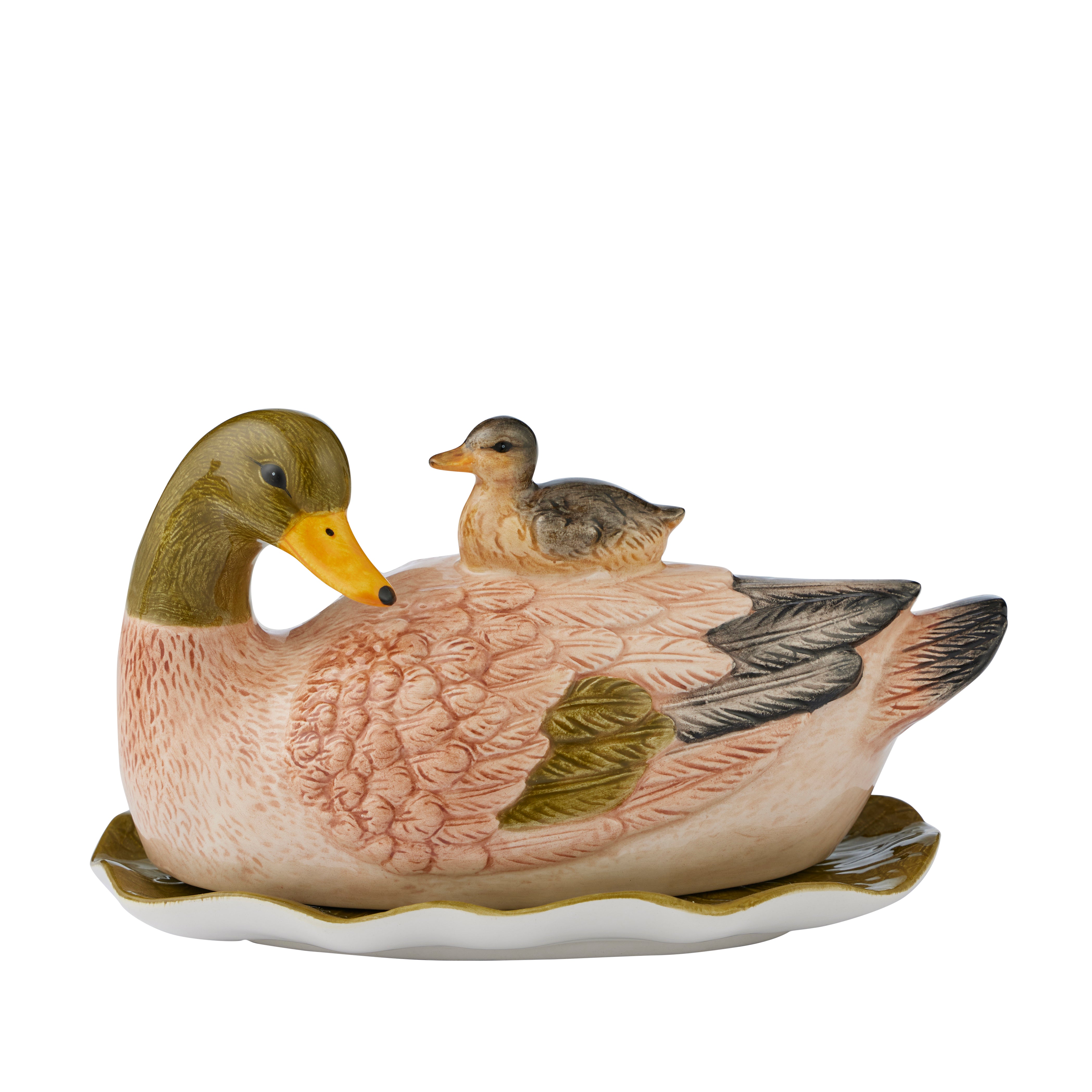 Flock Ceramic Butter Dish 19x11x12cm-Dining & Entertaining-Coast To Coast Home-The Bay Room