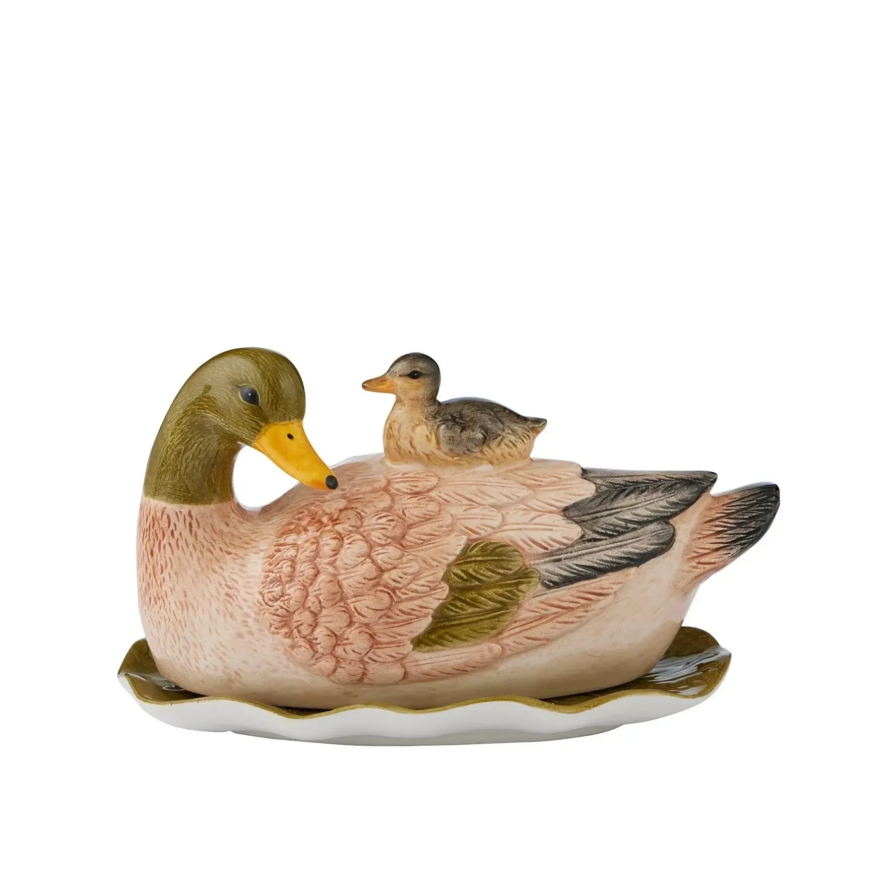 Flock Ceramic Butter Dish 19x11x12cm-Dining & Entertaining-Coast To Coast Home-The Bay Room
