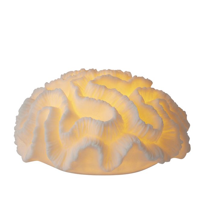 Floral Coral Resin Outdoor Lamp 31x15cm-Lighting-Coast To Coast Home-The Bay Room