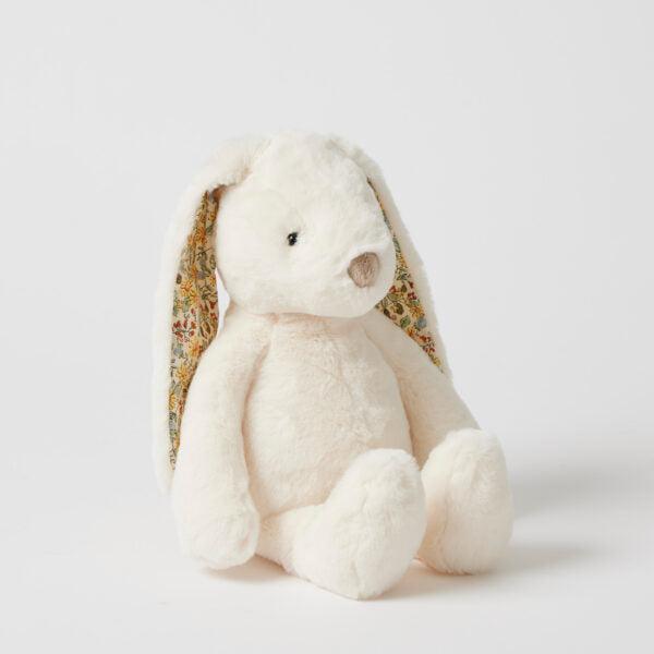 Floral White Bunny Toy-Toys-Pilbeam Living-The Bay Room