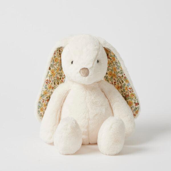 Floral White Bunny Toy-Toys-Pilbeam Living-The Bay Room