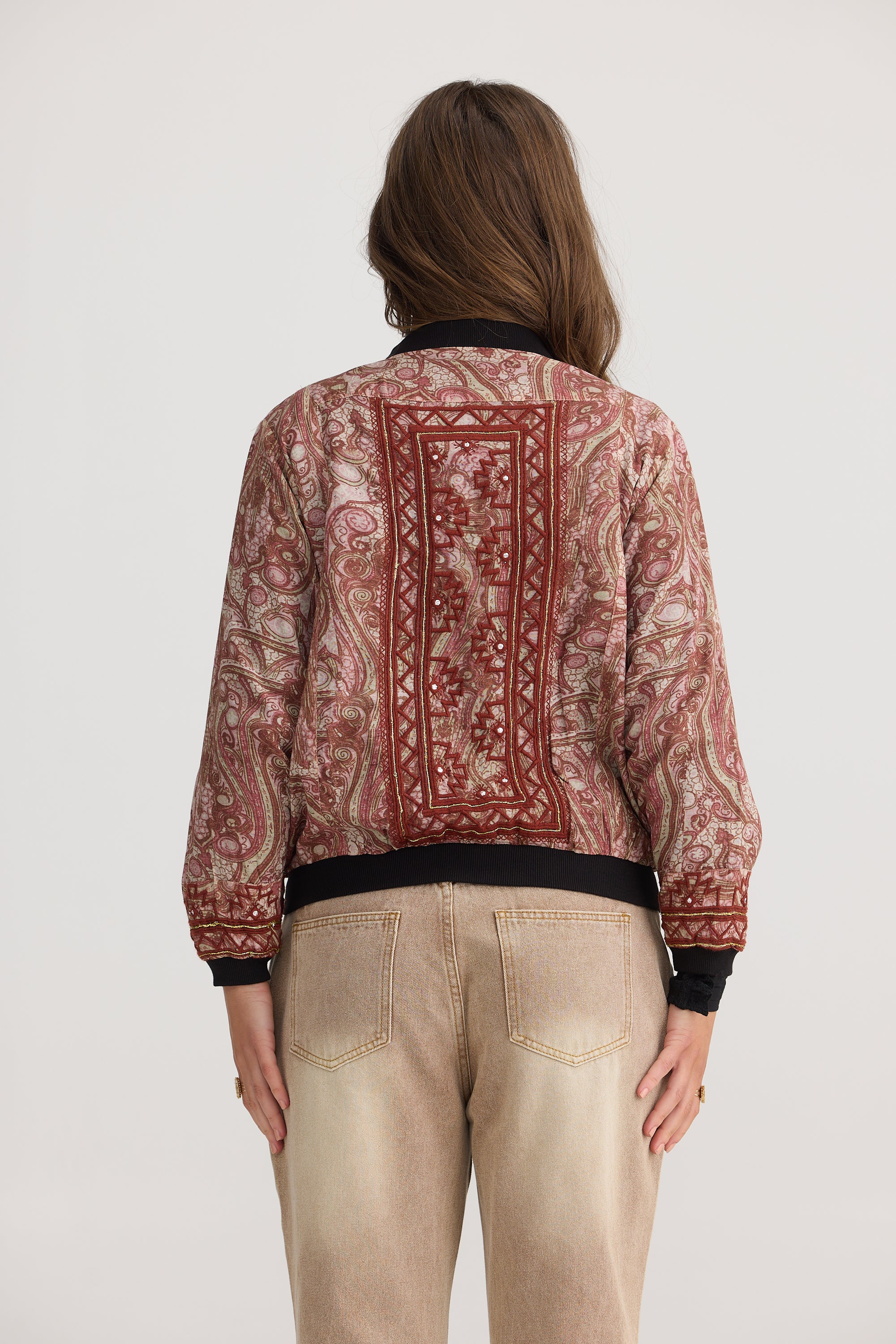 Florence Bomber Jacket - Vintage Paisley-Jackets, Coats & Vests-Talisman-The Bay Room