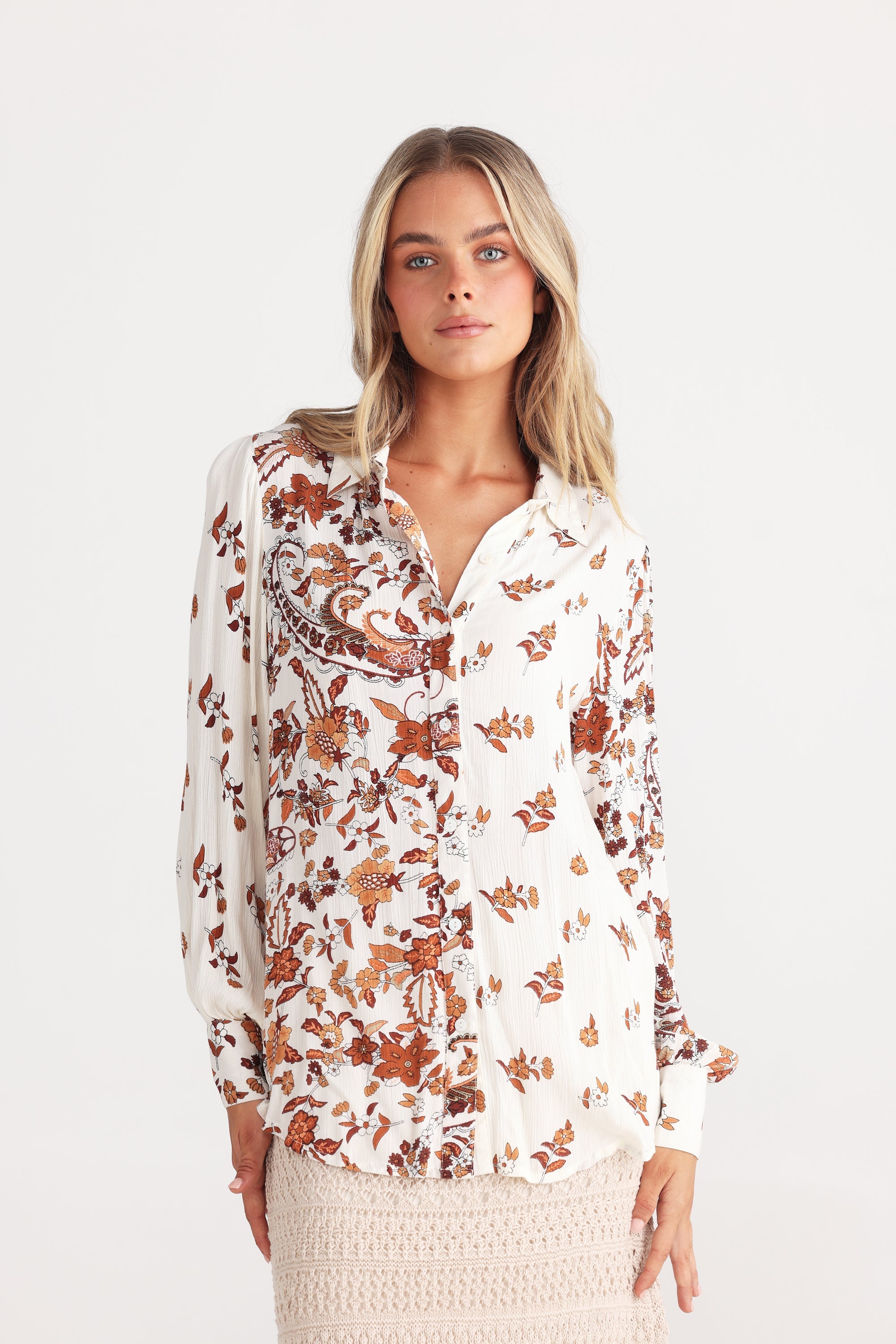 Flower Child Shirt - Marbella-Tops-Talisman-The Bay Room