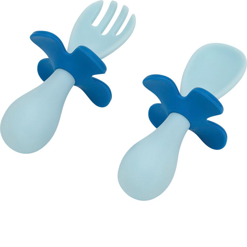 Flower & Fork Spoon-Nursery & Nurture-Annabel Trends-Blue-The Bay Room