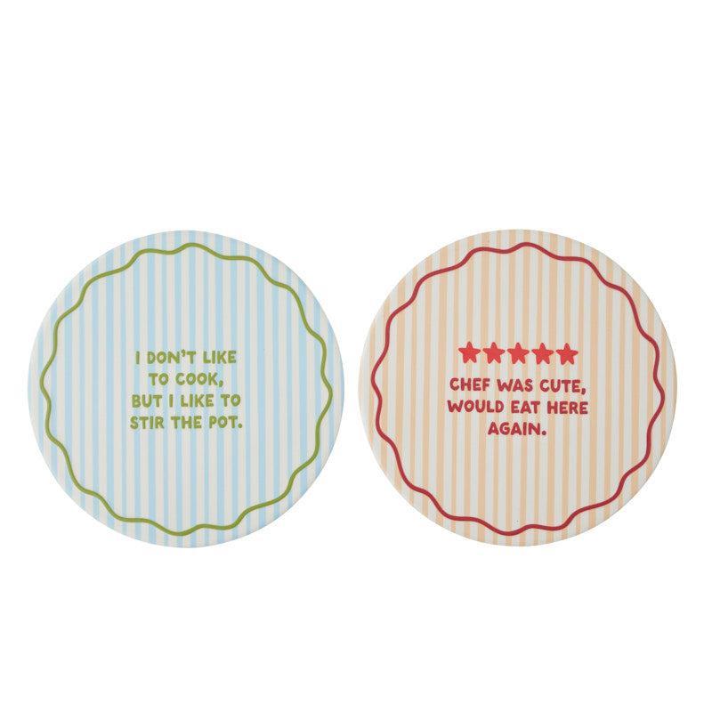 Foodie Ceramic Trivet 20cm-Kitchenware-Coast To Coast Home-The Bay Room