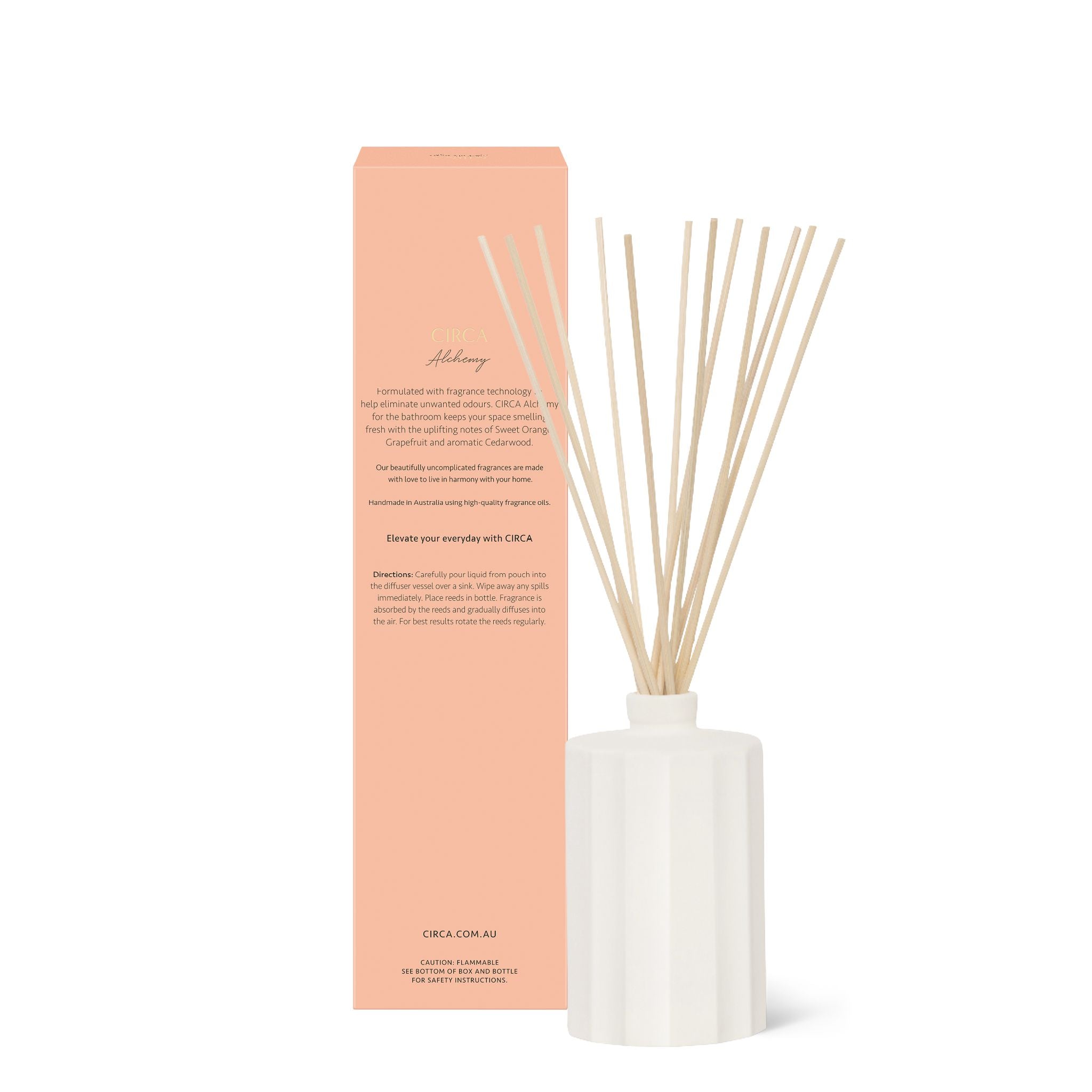 Fragrance Diffuser 250mL - Bathroom Alchemy - Grapefruit & Cedarwood-Candles & Fragrance-Circa-The Bay Room