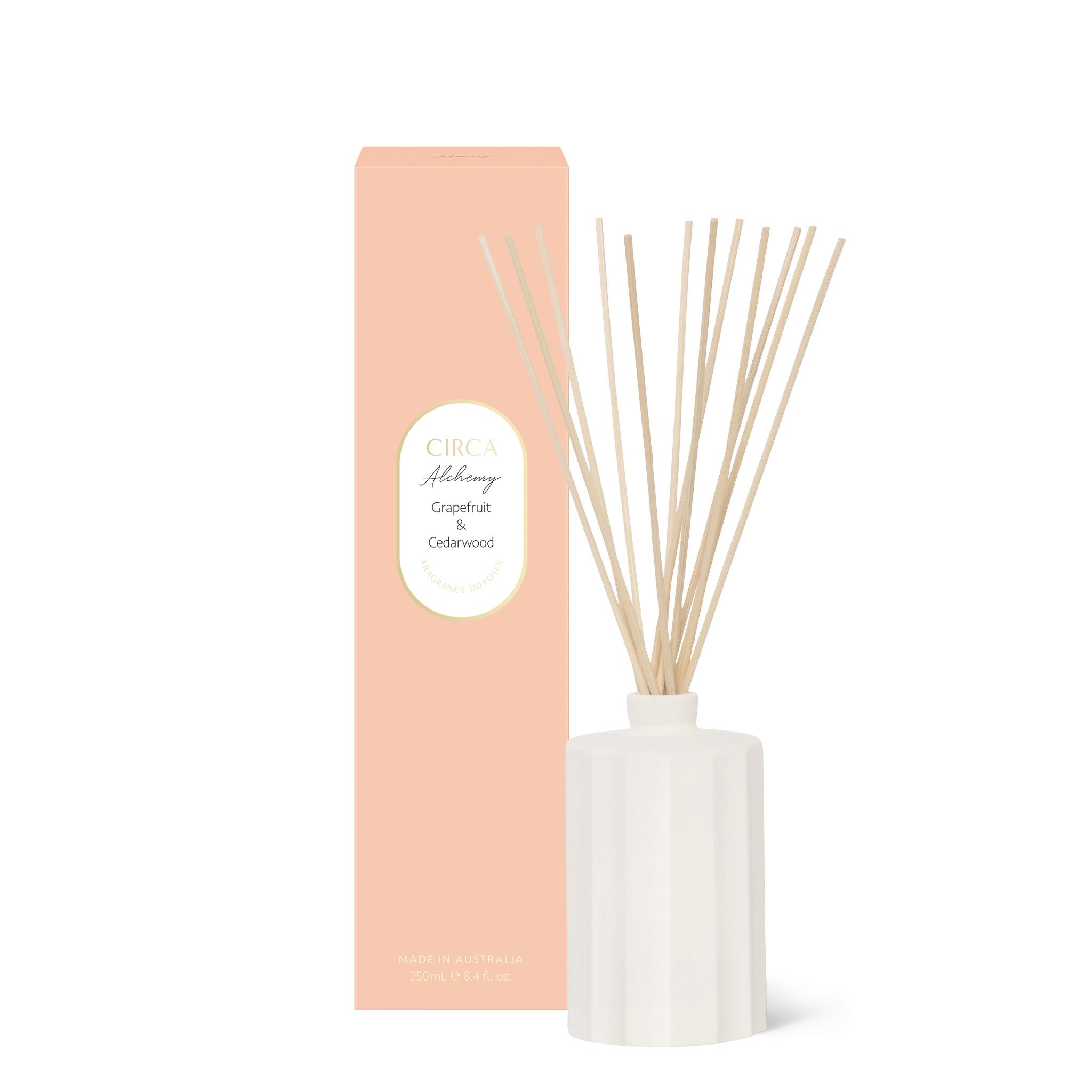 Fragrance Diffuser 250mL - Bathroom Alchemy - Grapefruit & Cedarwood-Candles & Fragrance-Circa-The Bay Room