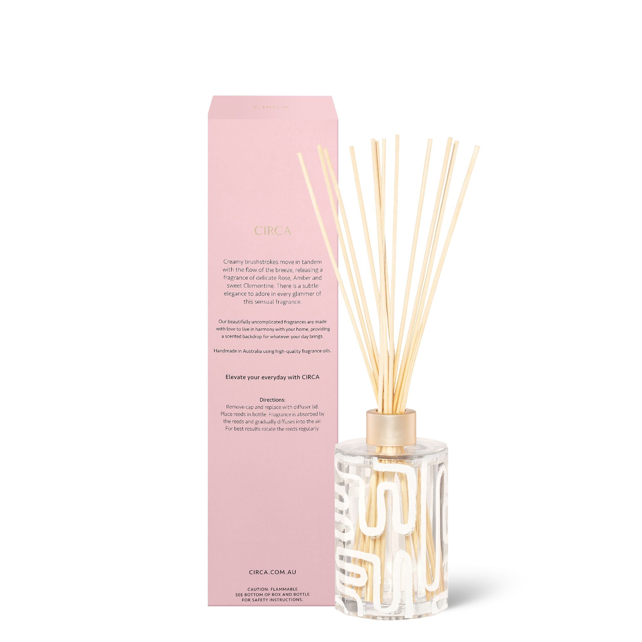 Fragrance Diffuser 250mL - Rose Nectar & Clementine-Candles & Fragrance-Circa-The Bay Room