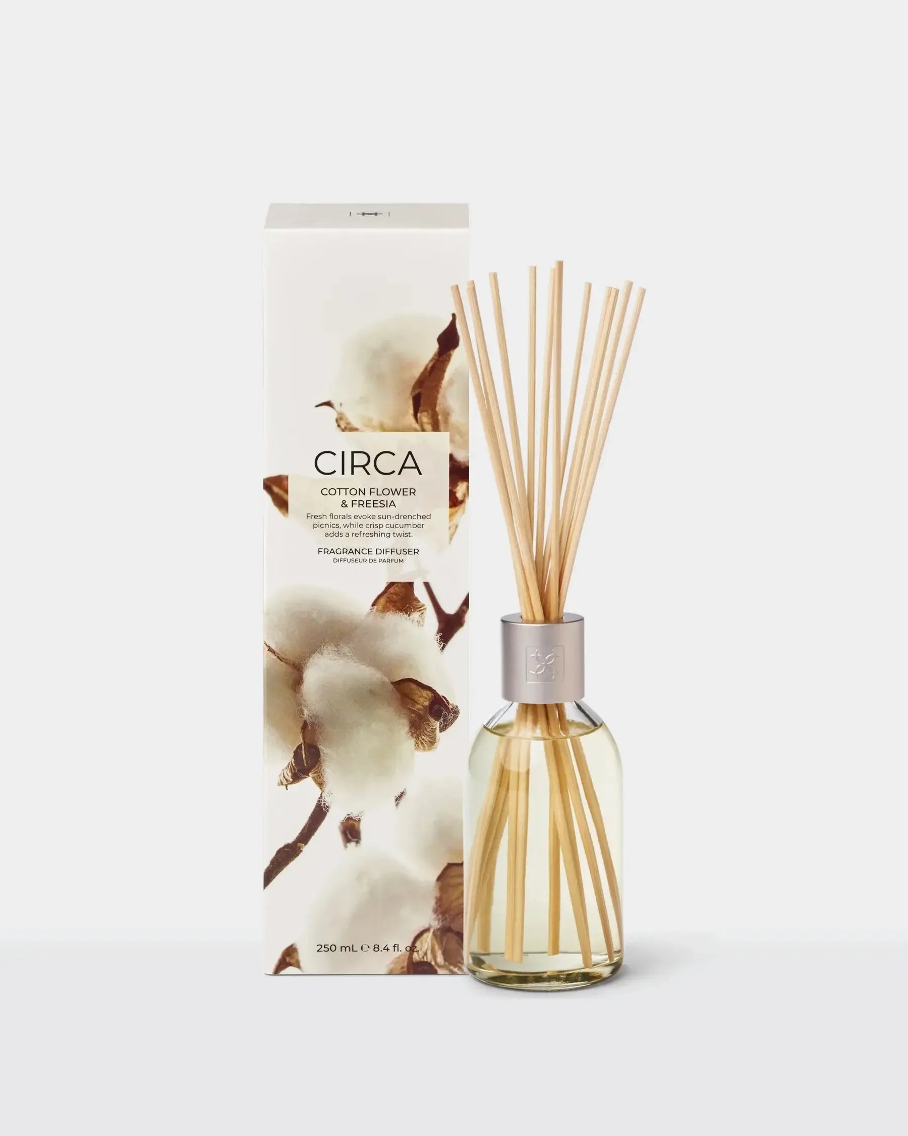 Fragrance Diffuser 250ml-Candles & Fragrances-Circa-Cotton Flower & Freesia-The Bay Room