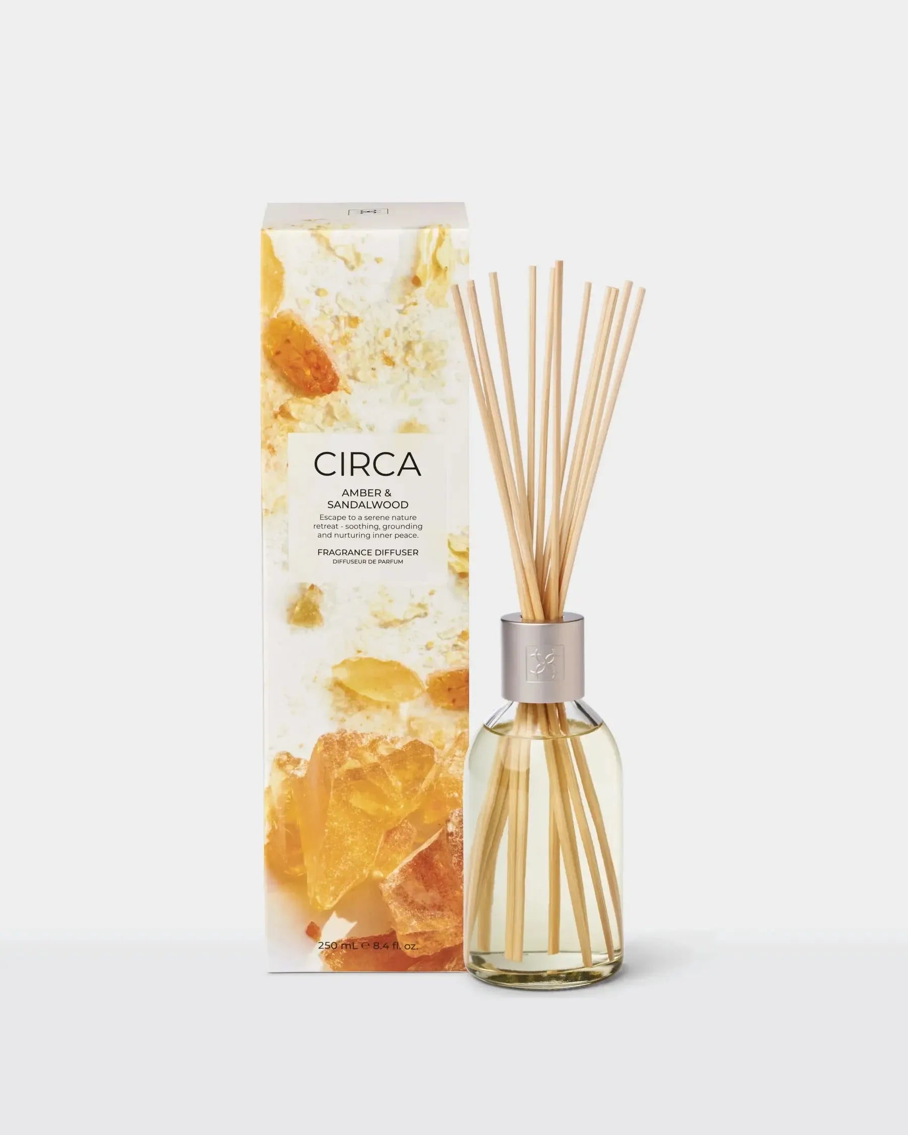 Fragrance Diffuser 250ml-Candles & Fragrances-Circa-Amber & Sandalwood-The Bay Room