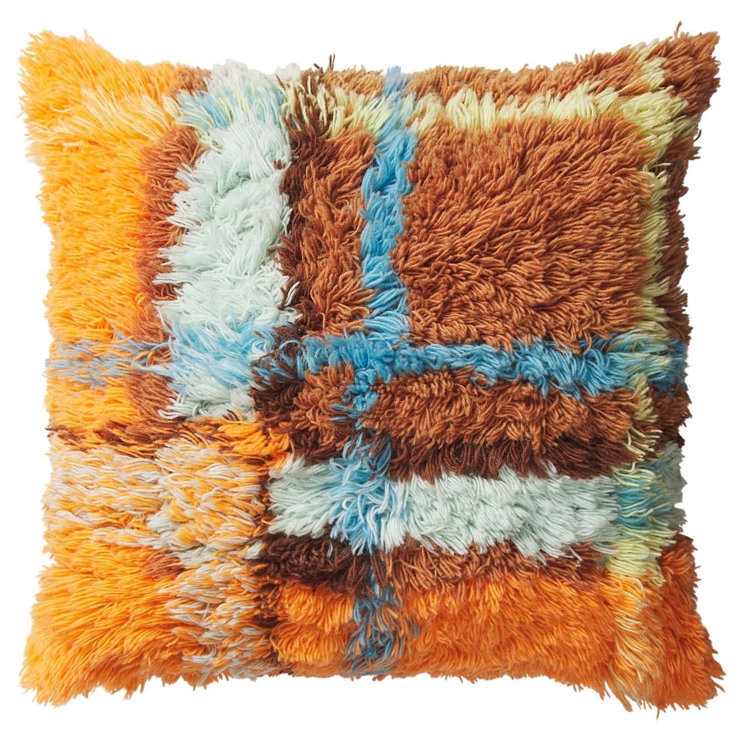 Frances Shag Cushion - Sable-Soft Furnishings-Sage & Clare-The Bay Room