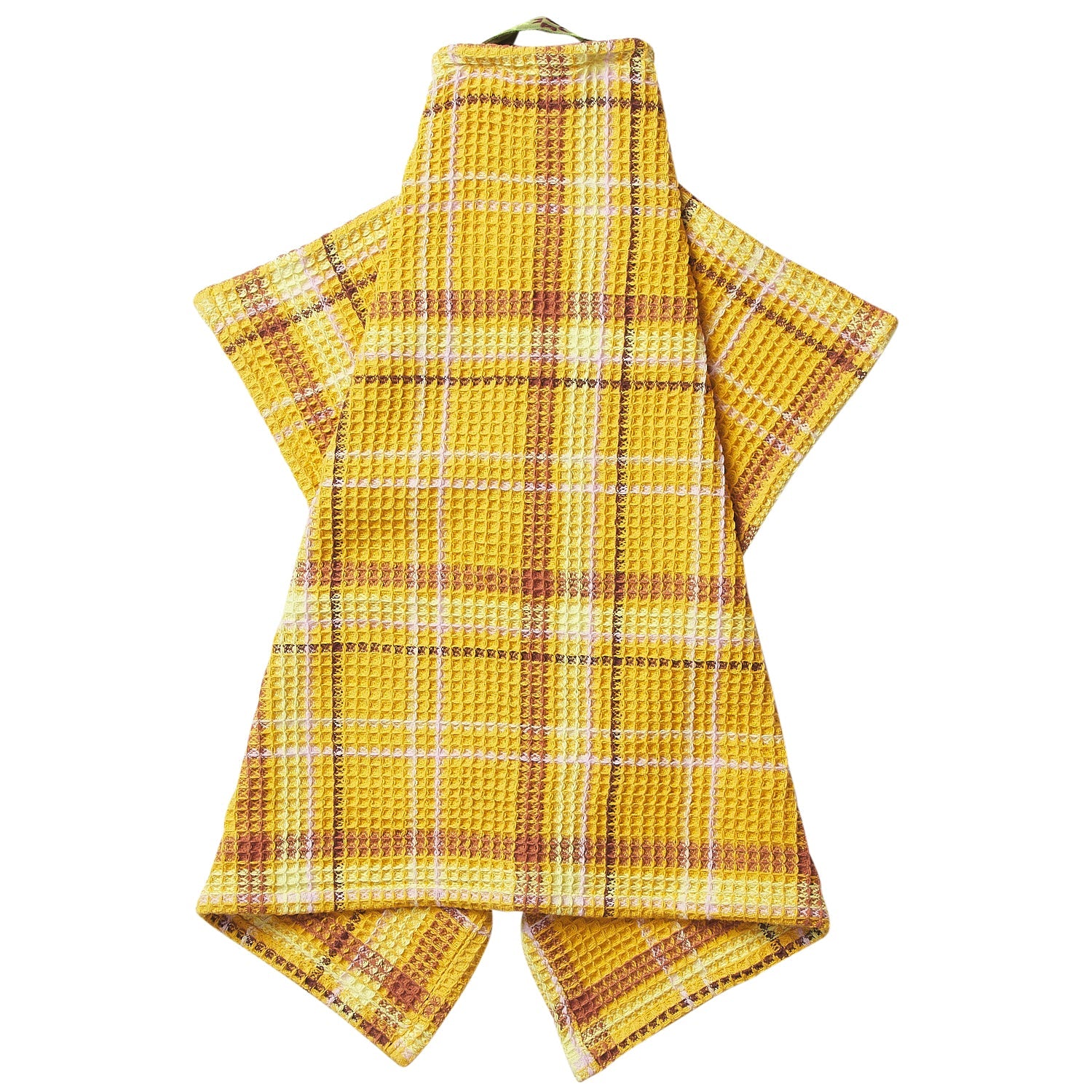 Frances Waffle Tea Towel - Ochre-Kitchenware-Sage & Clare-The Bay Room