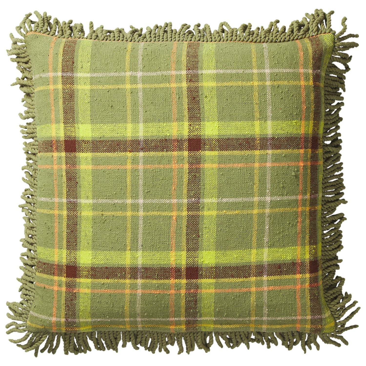 Frances Woven Cushion - Moss-Soft Furnishings-Sage & Clare-The Bay Room