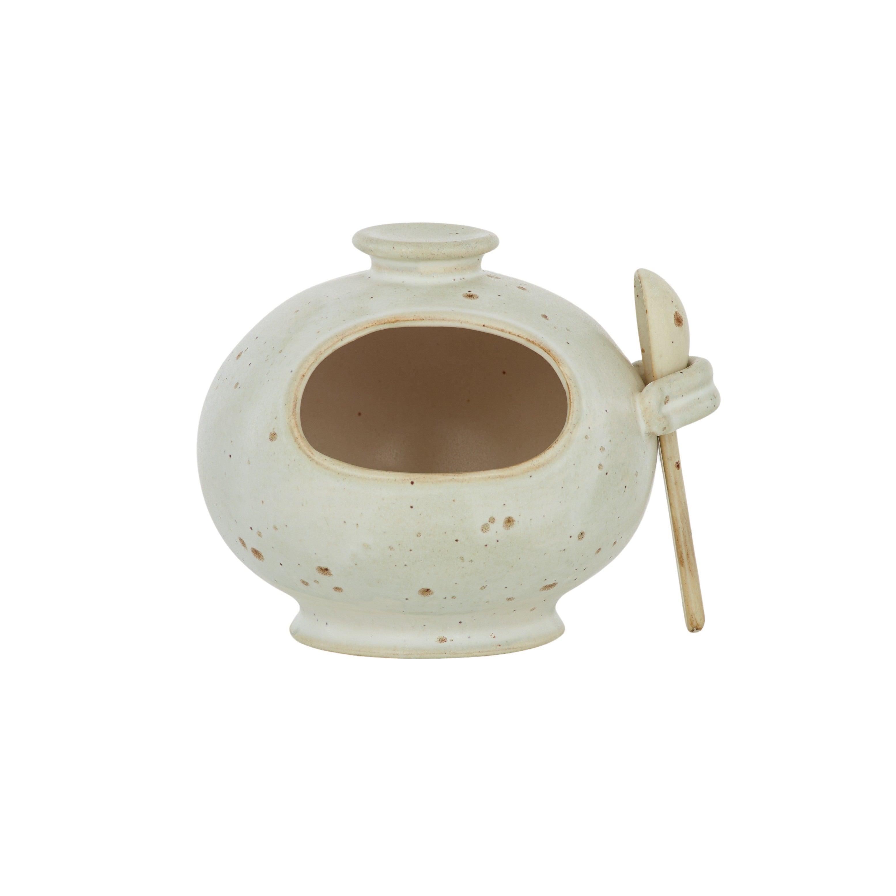 Francis Ceramic Salt Pig 15x12.5x12.5cm-Dining & Entertaining-Coast To Coast Home-The Bay Room