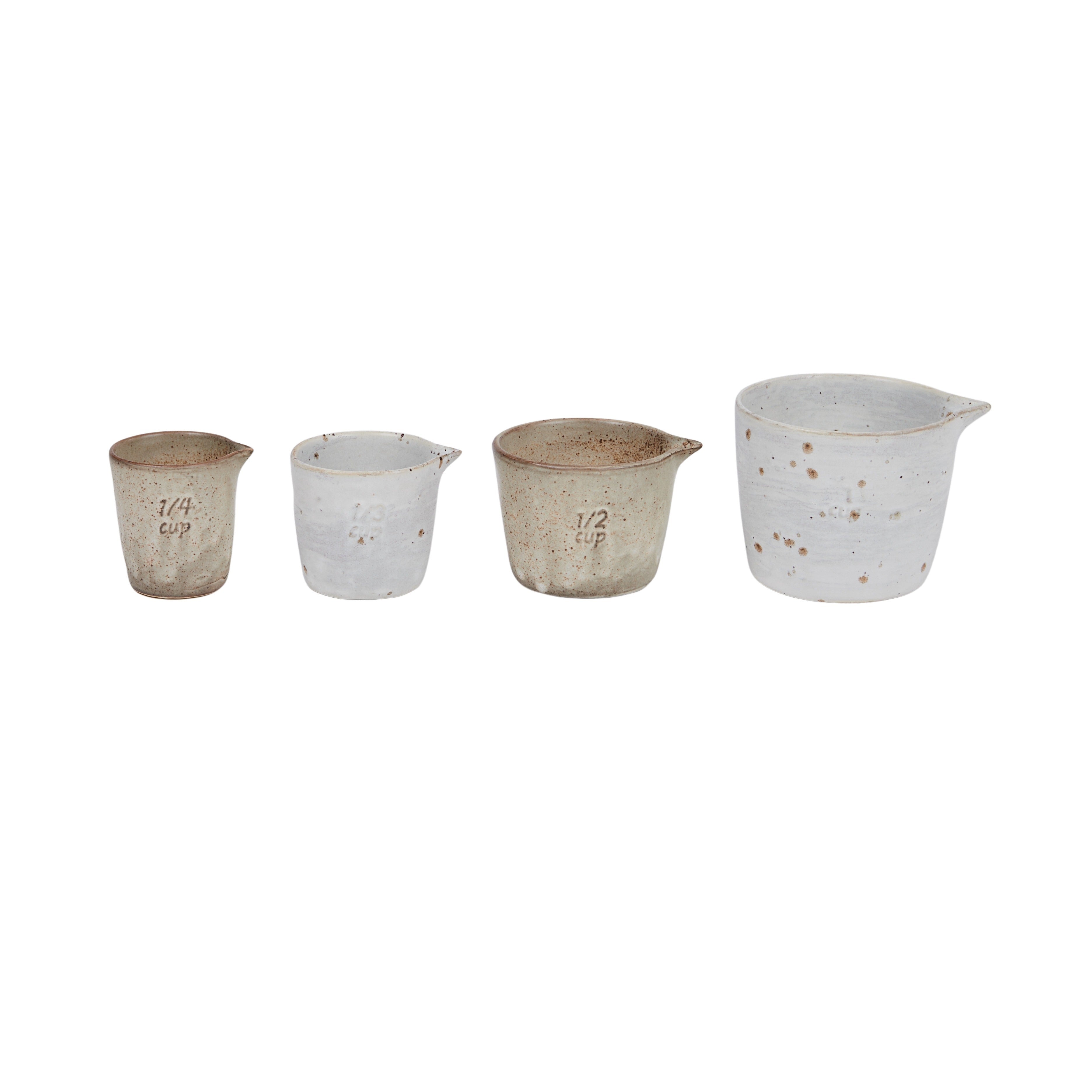 Francis Set/4 Ceramic Measuring Cups 9x8.5x6.5cm-Kitchenware-Coast To Coast Home-The Bay Room