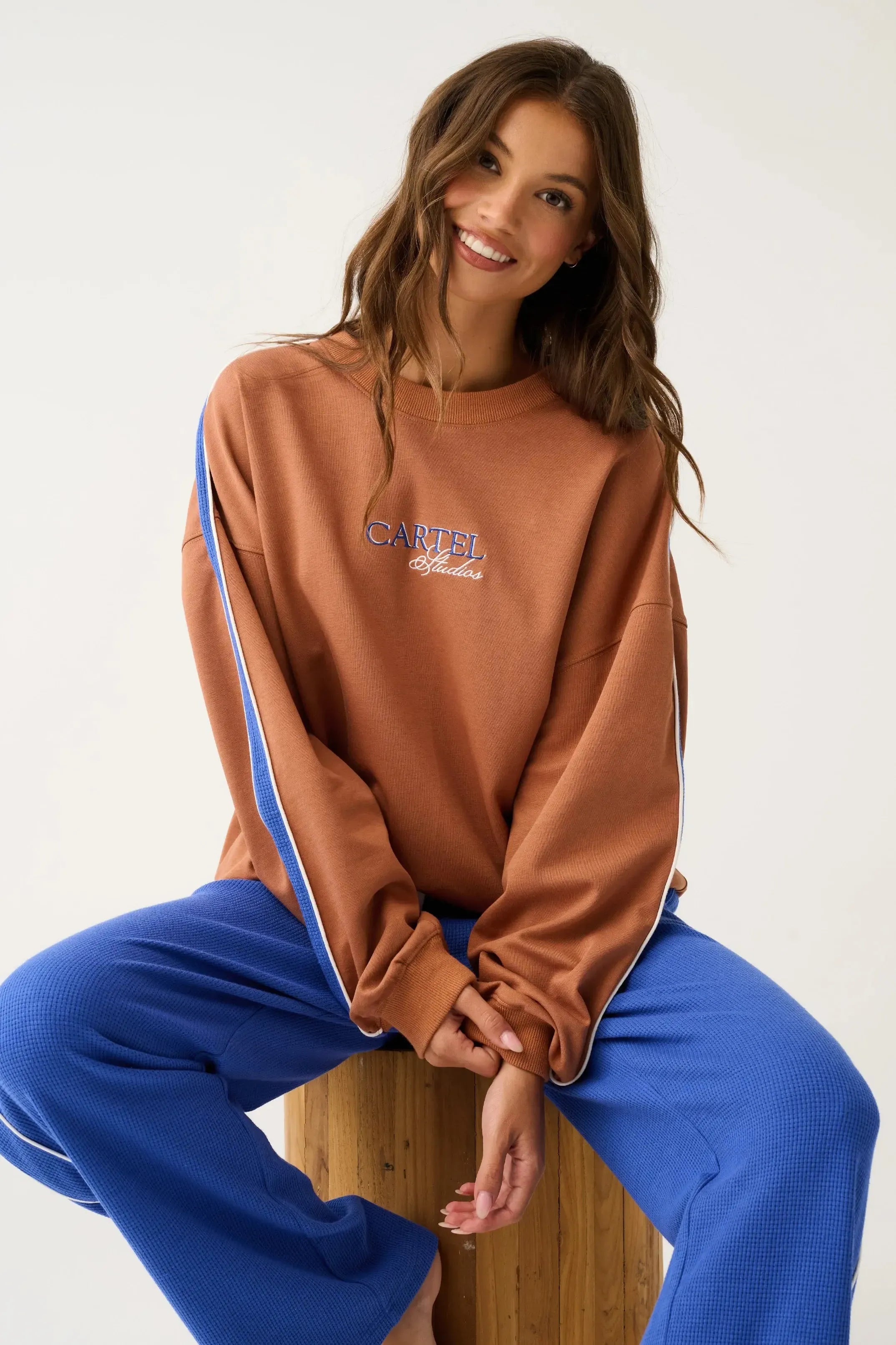 Frankie Sweater - Toffee-Knitwear & Jumpers-Cartel & Willow-The Bay Room