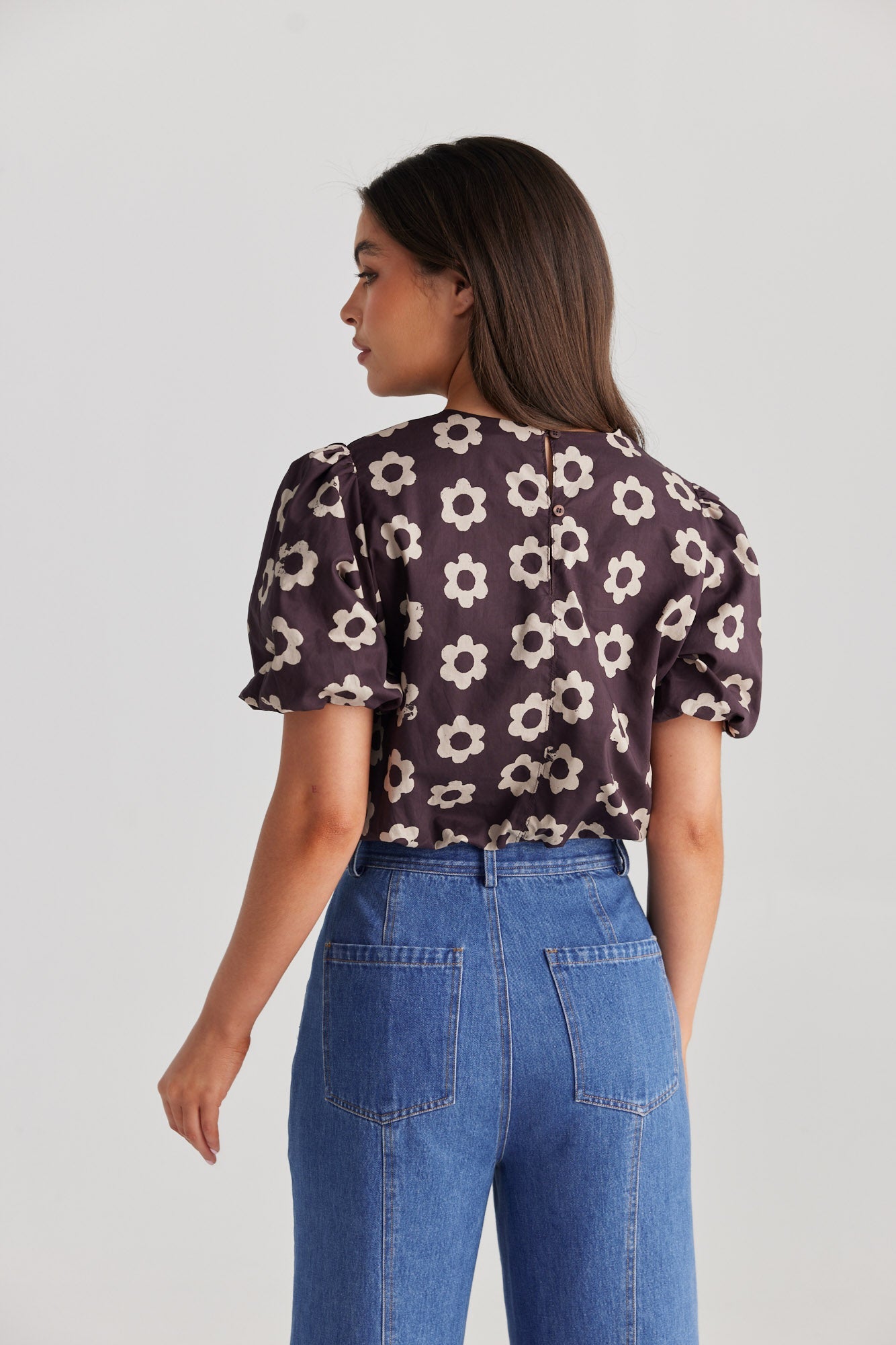 Frankie Top - Tonal Floral-Tops-Daisy Says-The Bay Room