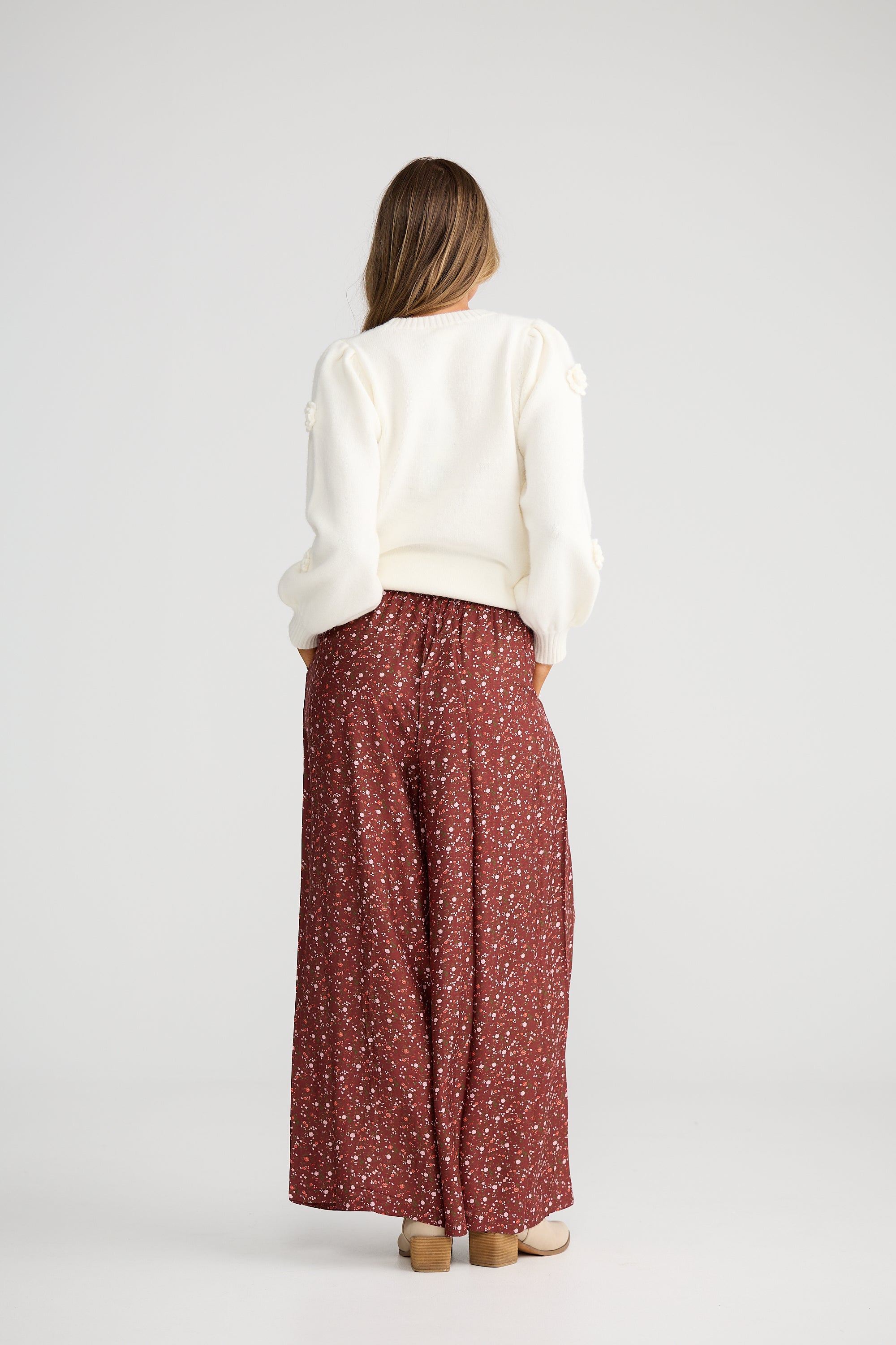 Freedom Pant - Berry Wildflower-Pants-Talisman-The Bay Room