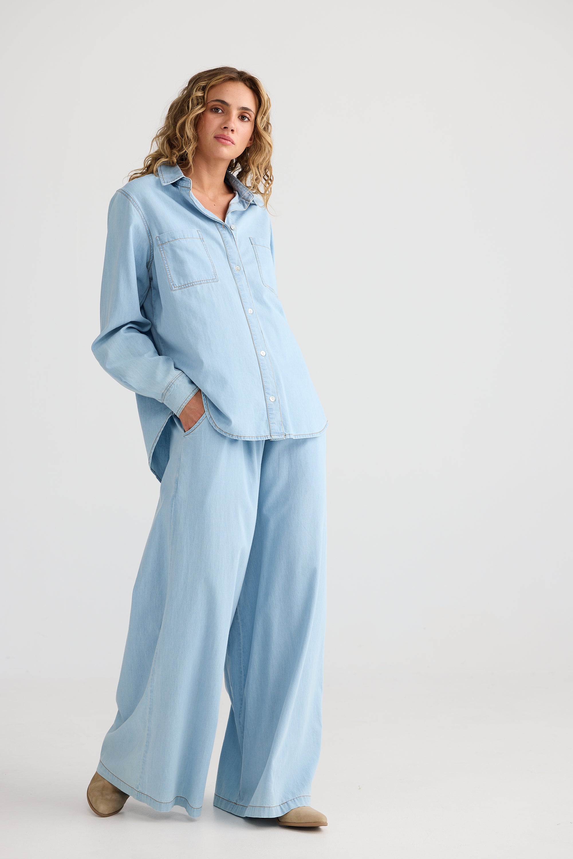Freedom Pant - Light Denim-Pants-Talisman-The Bay Room