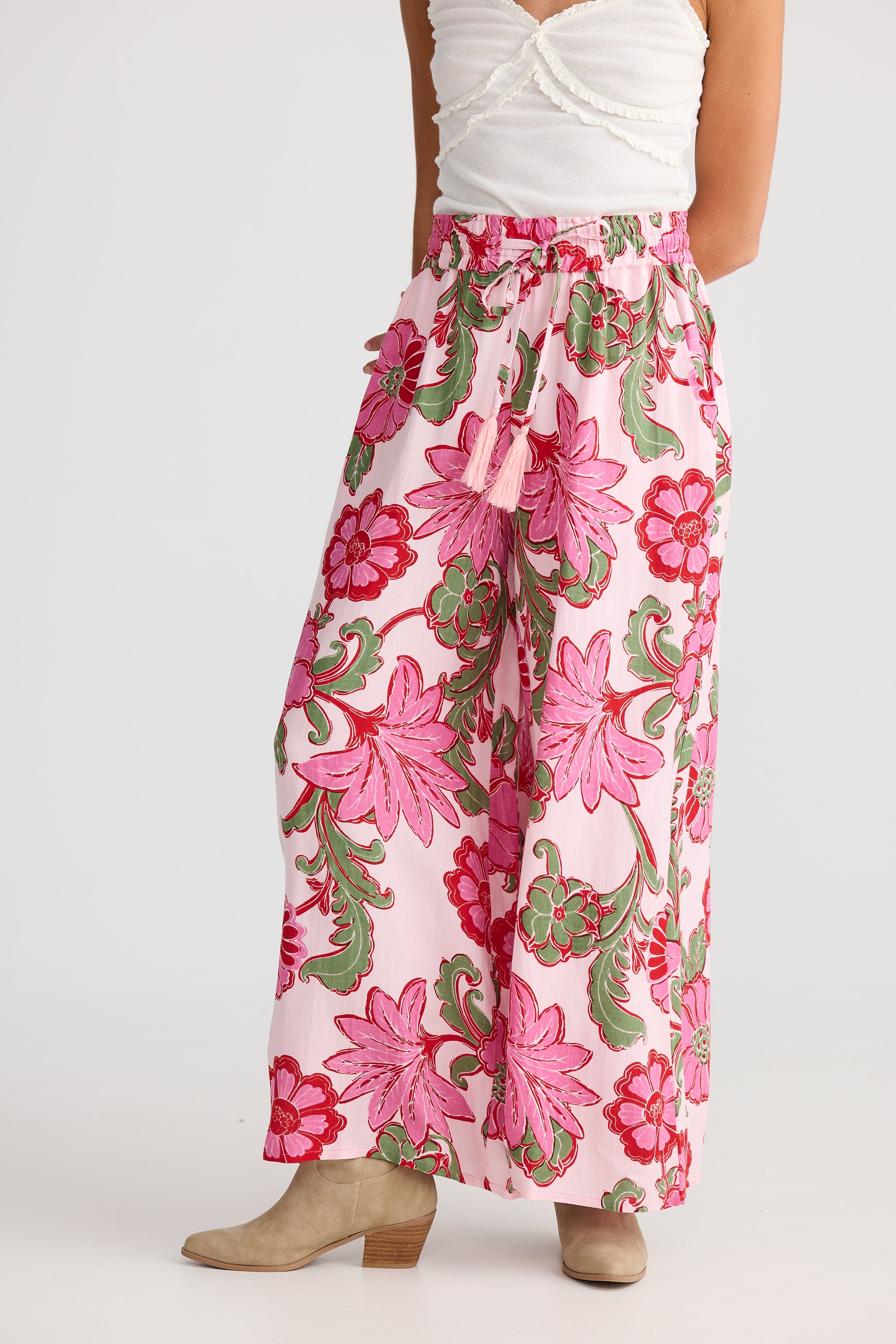Freedom Pant - Pink Ibiza-Pants-Talisman-The Bay Room